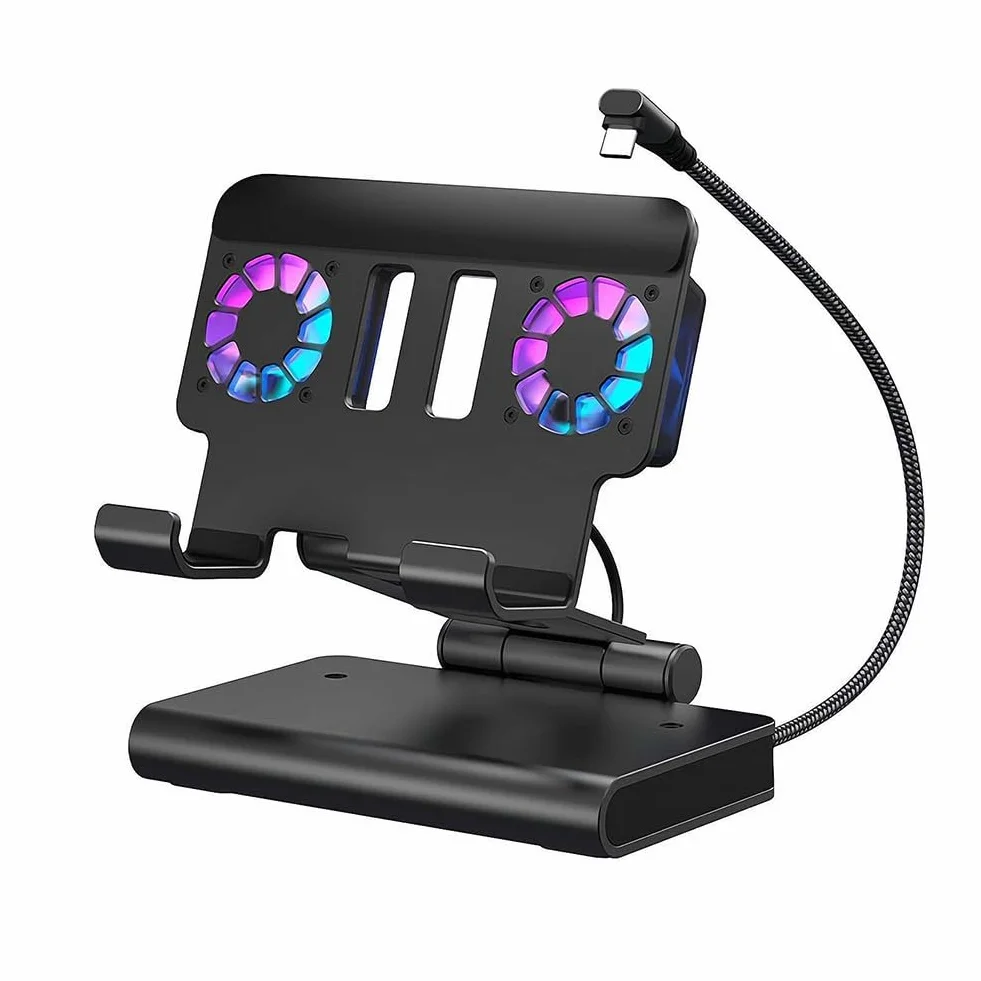Dock di espansione di raffreddamento USB per Nintendo Switch 2, per doppia ventola in lega di alluminio con supporto 4K 144Hz, per uso domestico e in viaggio dal design compatto