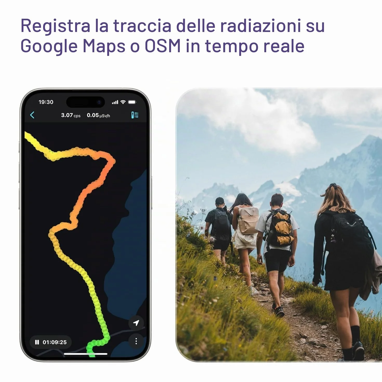 Radiacode-102 Contatore Geiger Intelligente con App Gratuita – Rilevatore di Radiazioni Nucleari e Spettrometro Isotopico, Mappa GPS in Tempo Reale, Dosimetro Personale Gamma