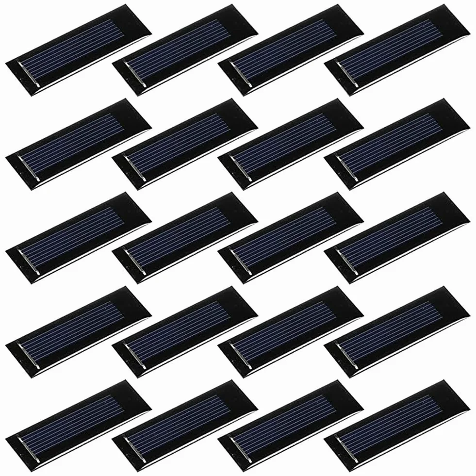 20pcs Mini Pannello Solare Cella 0 5V 160mA per FAI DA TE Progetti di Energia Efficiente Generazione di Energia