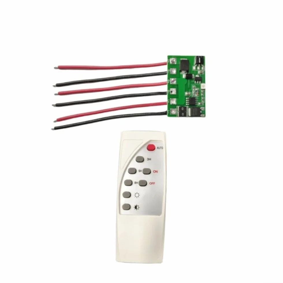 Driver LED do sterownika oświetlenia solarnego z pilotem 6,4-12 V LiFePO4 litowy 5-6 V/12 V