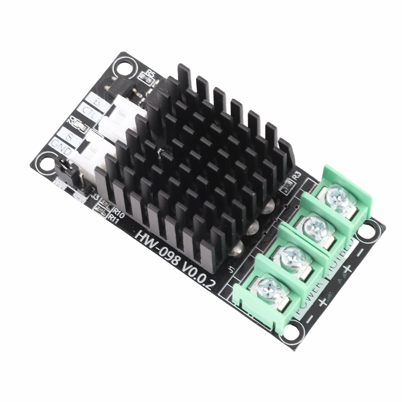 Modulo MOSFET 30A per Stampante 3D, Regolatore Temperatura Letto Riscaldato, Controllo Riscaldamento 3D Printer, Dimensioni 66,6x32mm