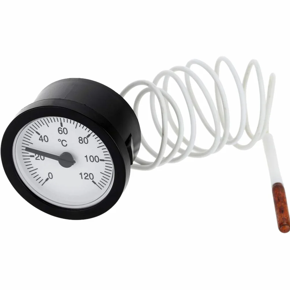 Termometro Termometro con quadrante Professionale Indicatore di Temperatura capillare 0-120 ℃ Acqua e Olio con sensore da 1 m