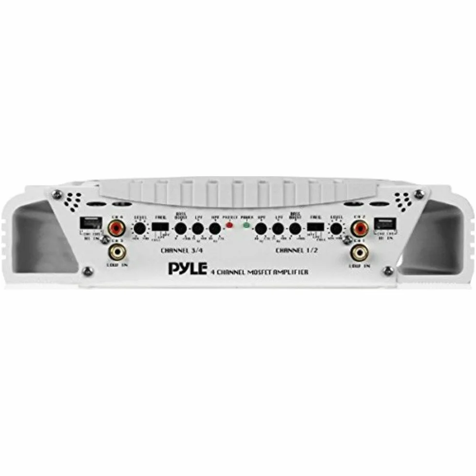 AMPLIFICATORE MARINO PER USO NAUTICO PYLE PLMRA420 DA 500 WATT RMS E 1000 WATT MAX 4 CANALI PER BARCA PISCINA RESISTENTE ALL'ACQUA PER IMBARCAZIONI O LOCALI ALL'APERTO IMPERMEABILE