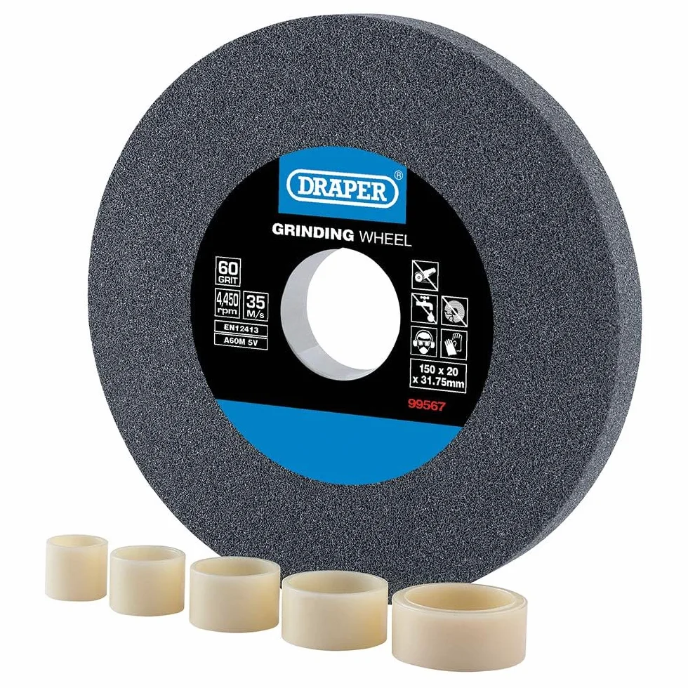 Draper Mola da banco in ossido di alluminio 60 g 150 x 20 mm