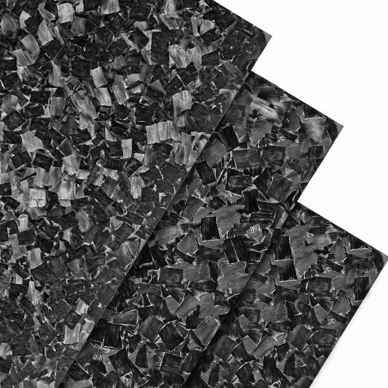 Foglio in fibra di carbonio forgiato, piastra in laminato composito di carbonio forgiato, spessore 1 mm, 2 mm, 3 mm, 4 mm, 5 mm, piastra in fibra di carbonio tagliata al 100% (240 x 240 x 3