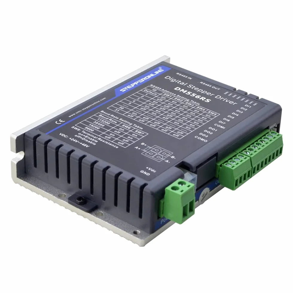STEPPERONLINE Modbus RS485 - Driver passo-passo 0,1-5,6 A 24-48 VDC per motore passo-passo Nema 17, 23, 24