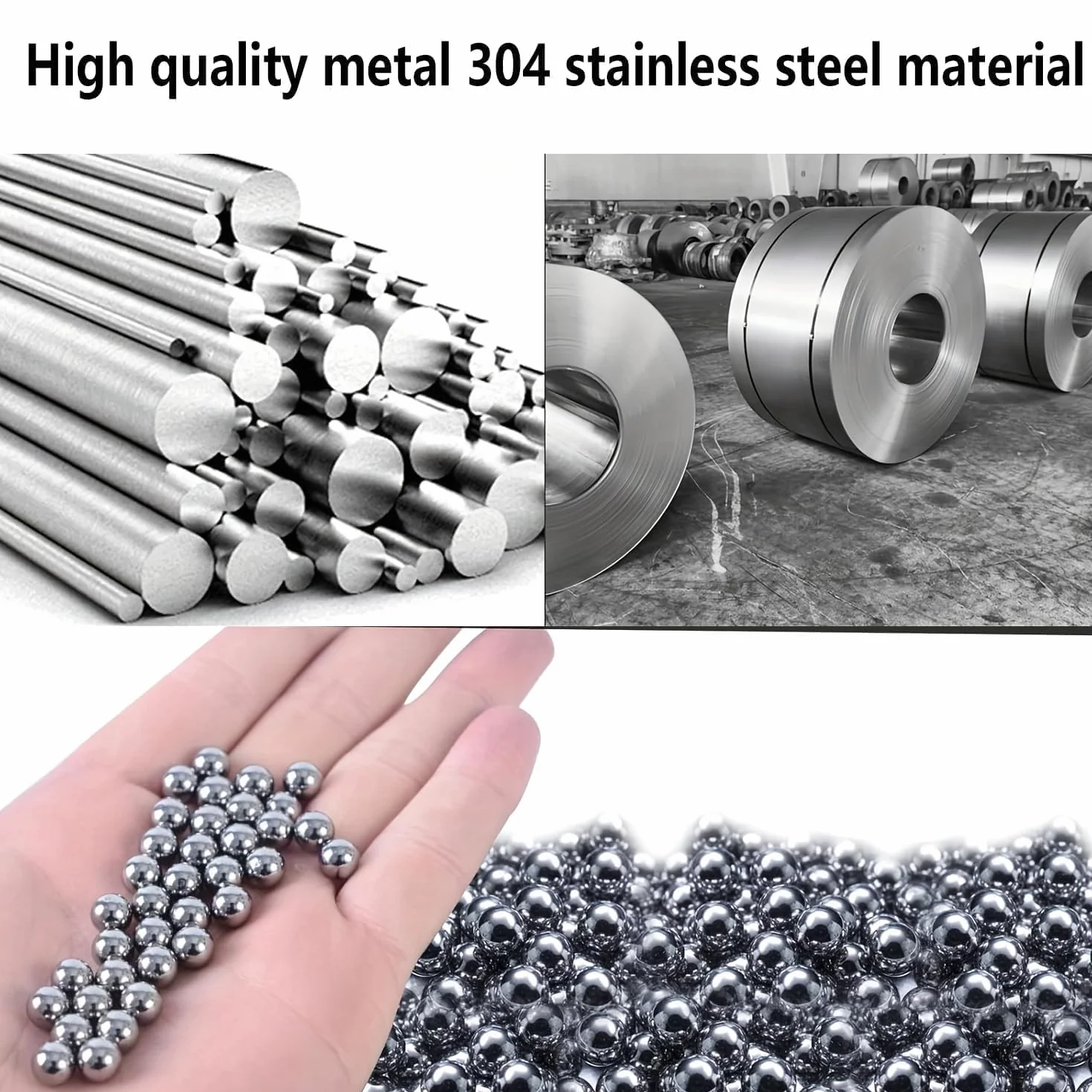 Cuscinetti a Sfera in Acciaio Inox 620 Pezzi 1-8 mm Sfere di Precisione