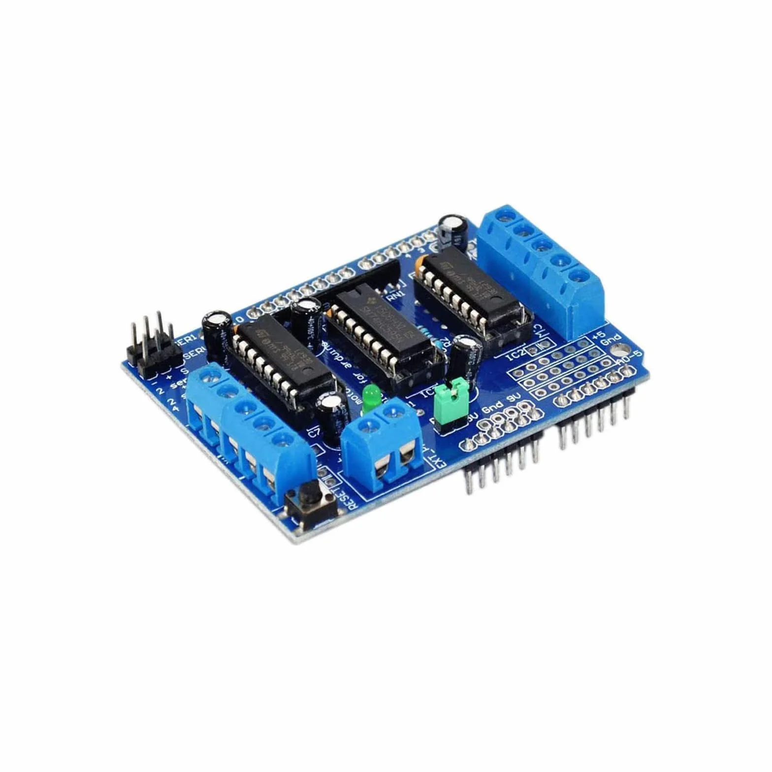 Set di 6 protezioni per driver motore CC L293D e scudi driver per motore passo-passo (schede di espansione), compatibili con Arduino Duemilanove e Raspberry Pi