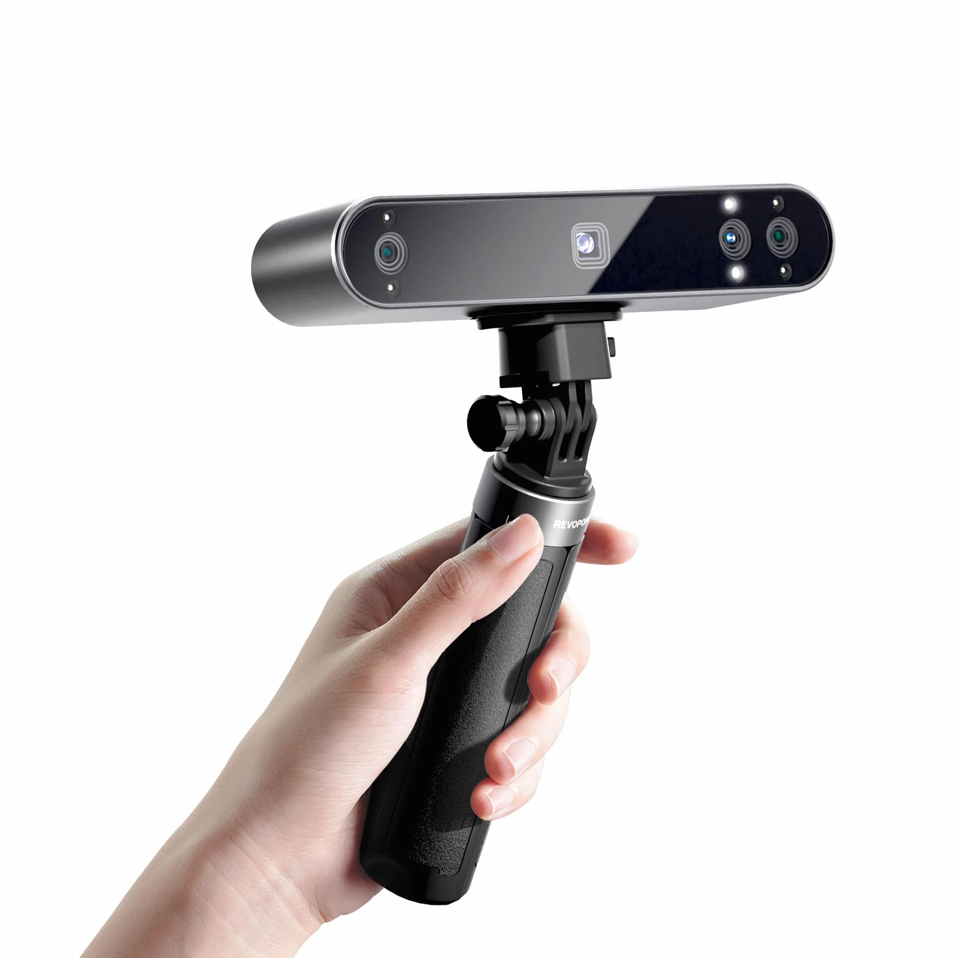 Scanner 3D portatile Revopoint POP 3 per stampante 3D, precisione di 0,05 mm e velocità di scansione fino a 18 FPS, supporto per smartphone e laptop - Standard