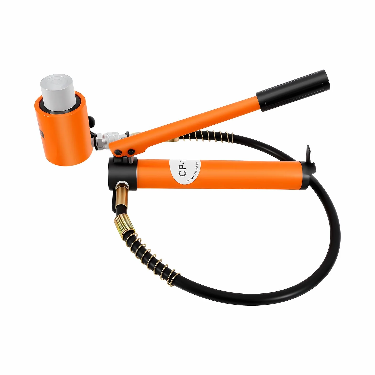 Cilindro idraulico 20T pompa manuale tubo con 1 m 70 MPa | Cric idraulico con serbatoio da 350 cc e impugnatura ergonomica, per auto, industria e officina