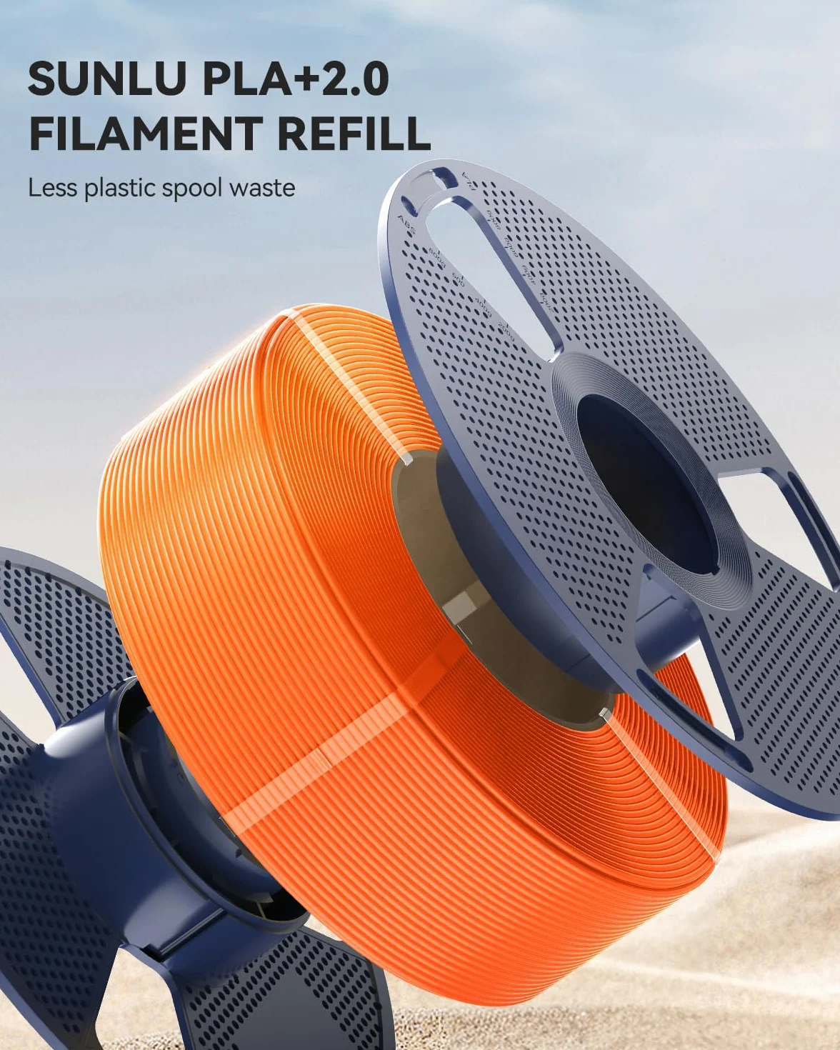 SUNLU PLA+ 1.75mm 4kg Bianco Filamento per Stampanti 3D Bambu Lab