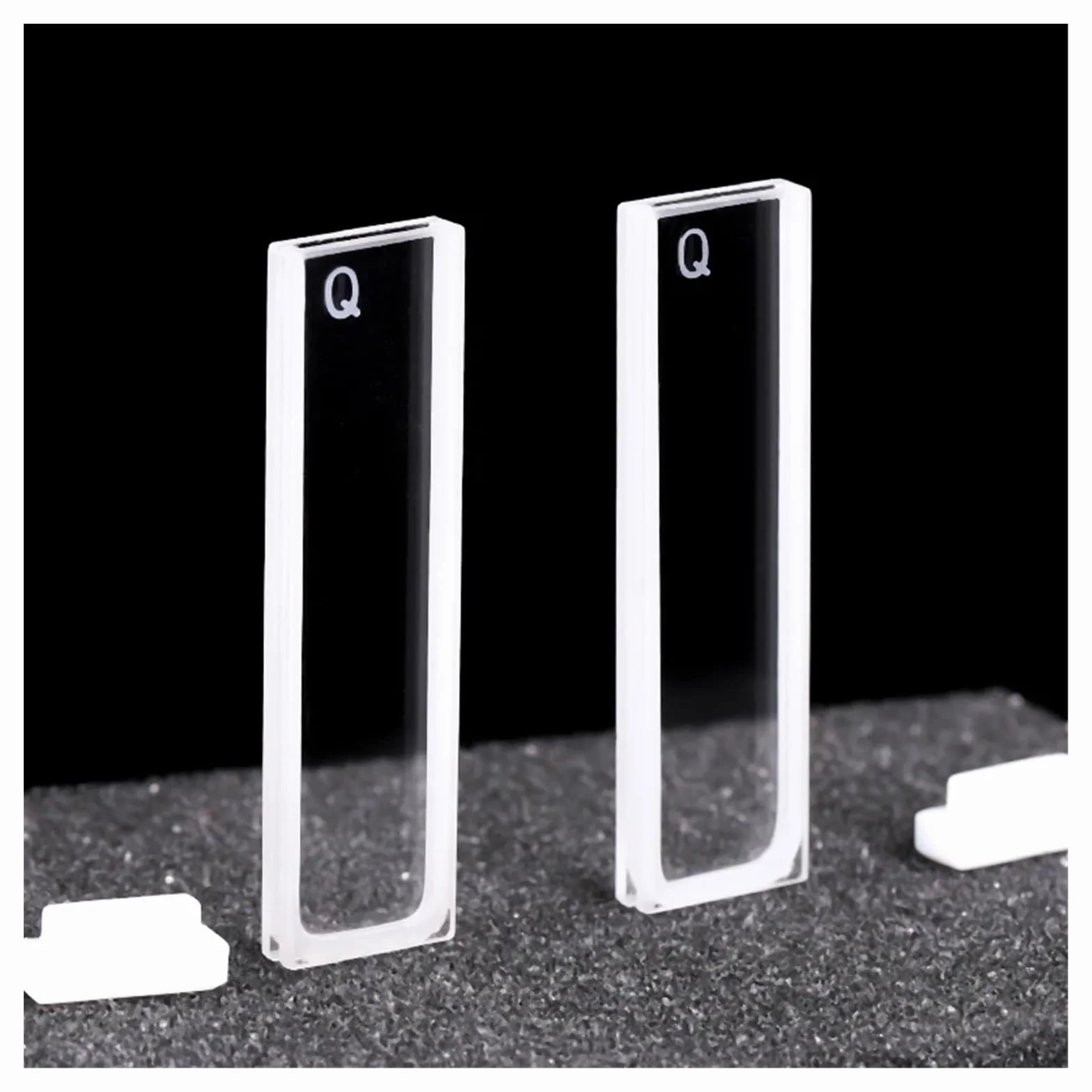 Cuvetta al quarzo 1 pz 1 mm con coperchio Frit sintering