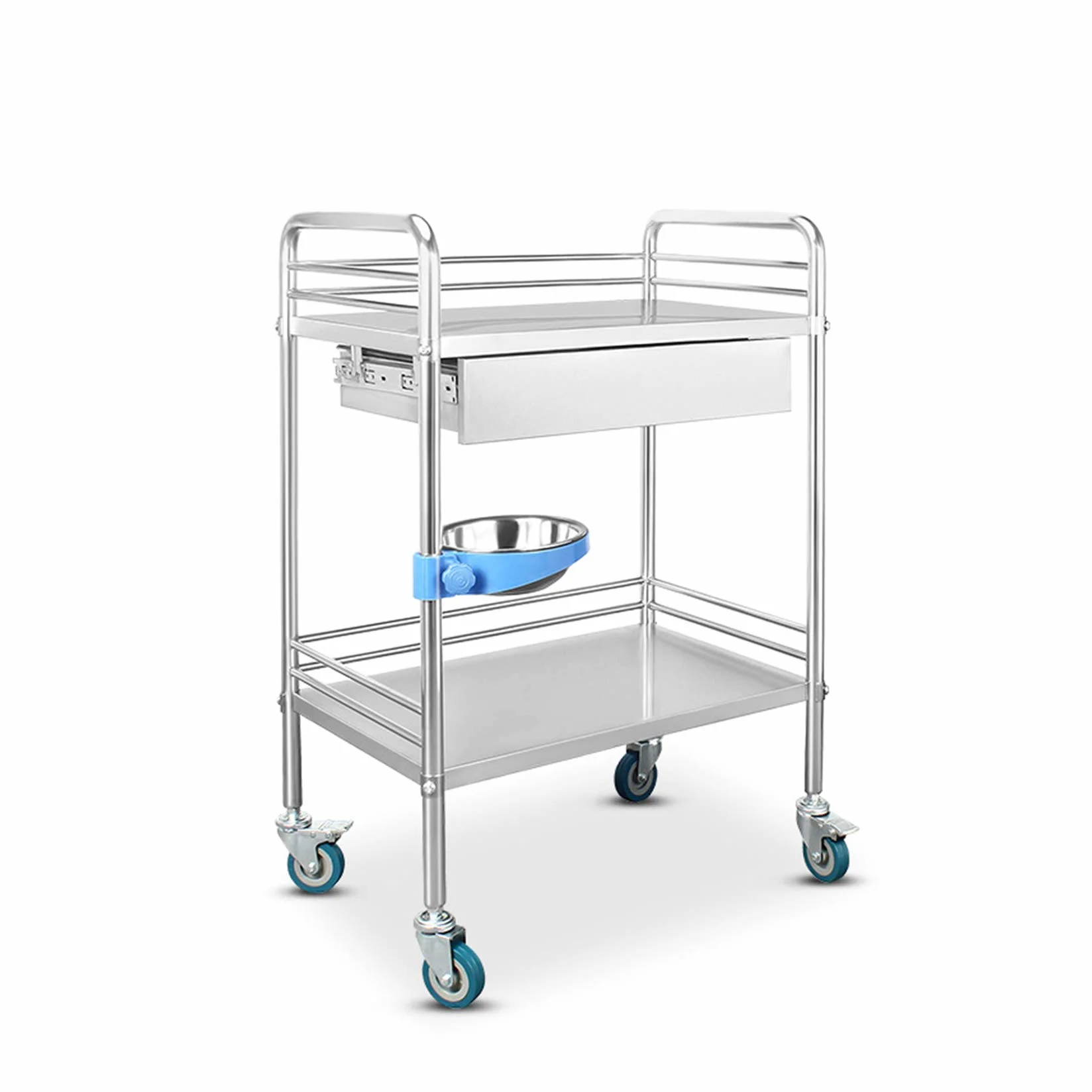 Carrello medico da laboratorio dentale – Carrello da laboratorio in acciaio inox con ruote per attrezzature mediche e servizio portatile