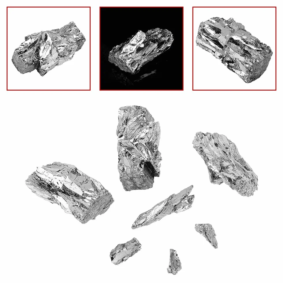 Bismuto, Chacerls 100 g di lingotto di metallo bismuto pezzo di cristallo puro al 99,99% per la produzione di cristalli