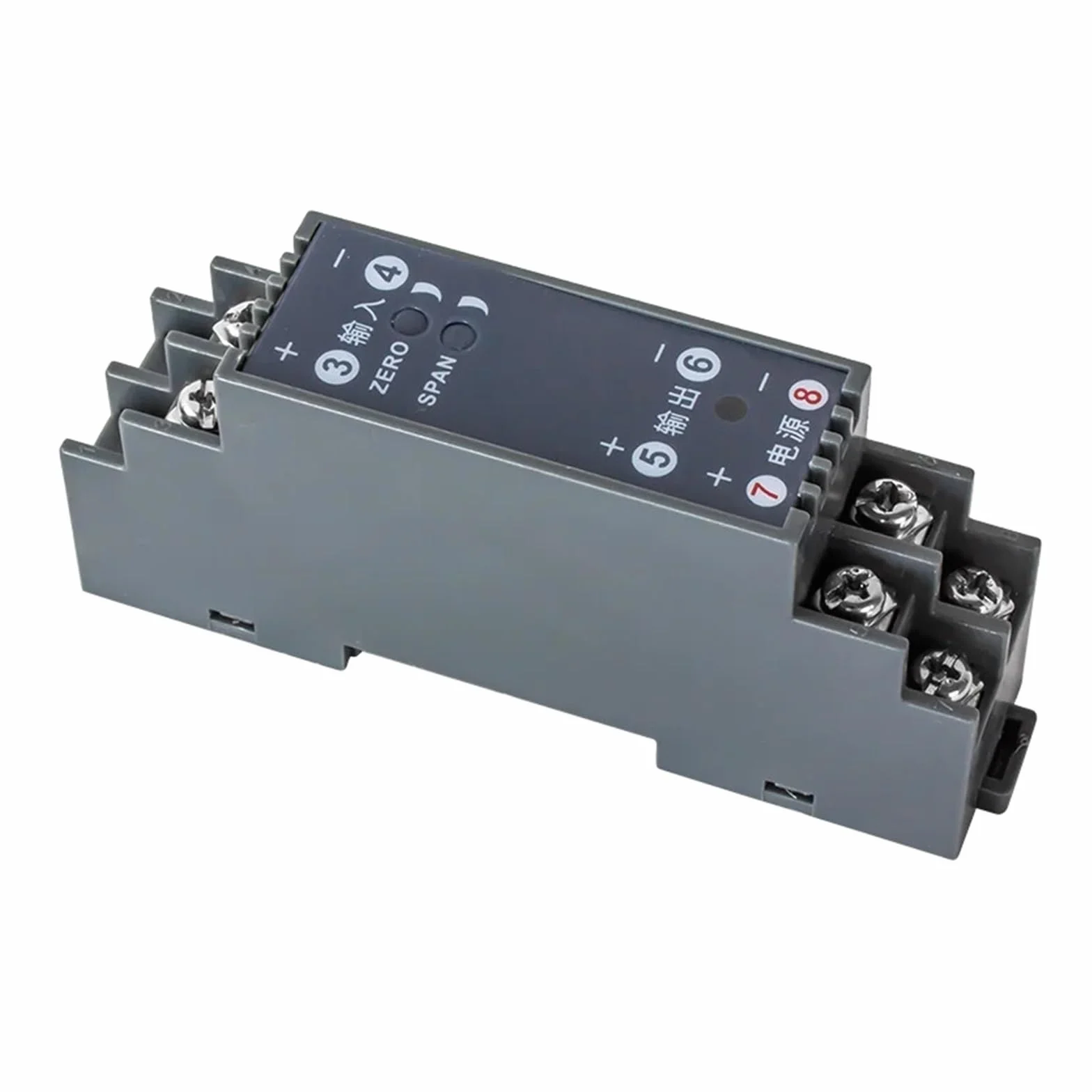Isolatore di segnale 4-20 mA 1 ingresso 1 uscita DC24V Convertitore di segnale da 0-10 V a 4-20 mA Isolatore di segnale analogico da 4,20 mA a 0,10 V Isolatore di segnale DC24V(0-24V output)