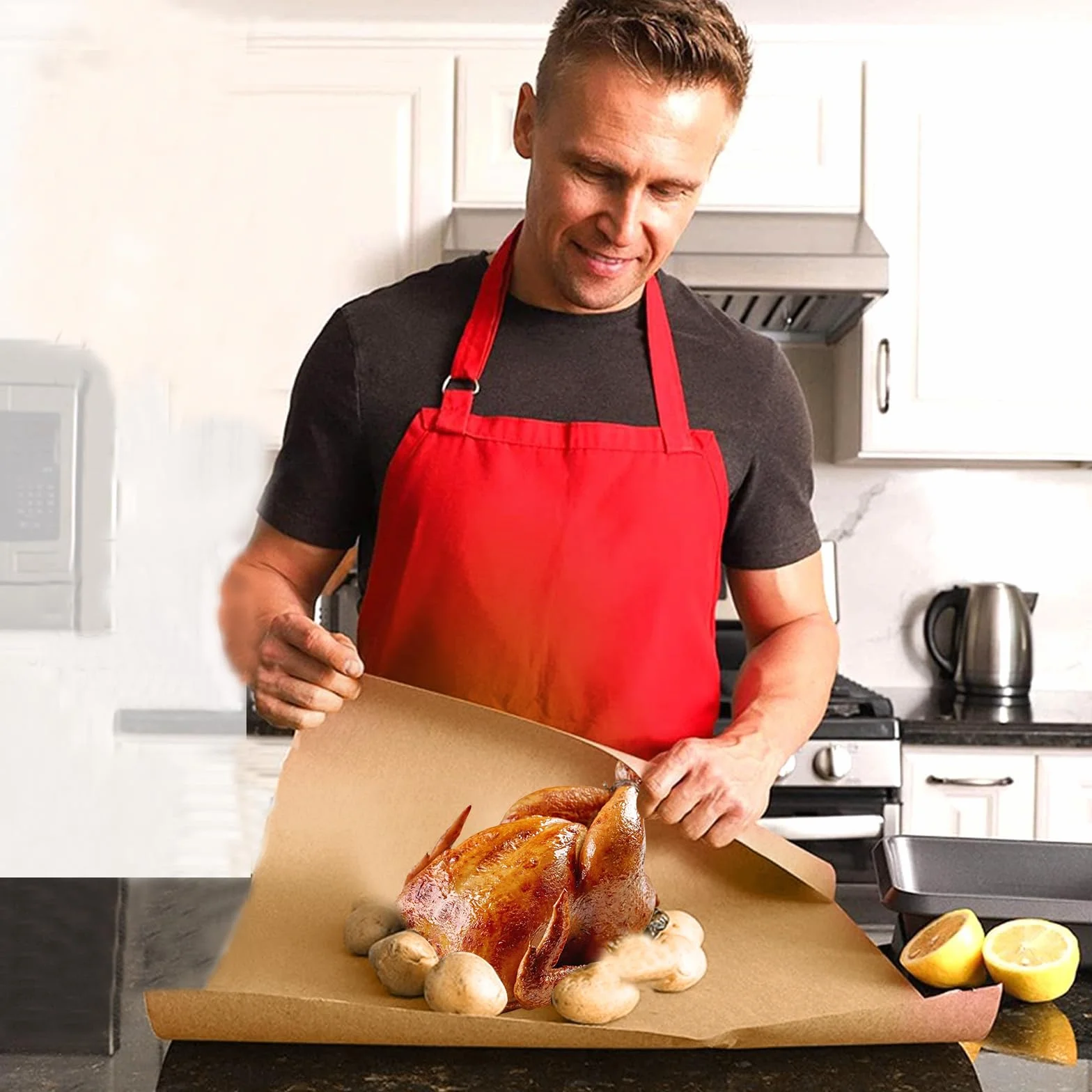 Carta da macellaio, carta kraft, carta da macellaio, carta pesca per barbecue, affumicatore, carne di pesce, salsiccia, perfetta cottura di succosi