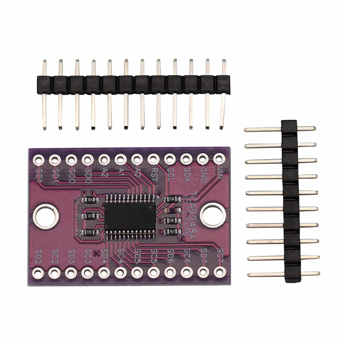 TCA9548A I2C IIC Modulo scheda breakout multiplexer Scheda di sviluppo espansione 8 canali Scheda di espansione per Arduino (2 pezzi)