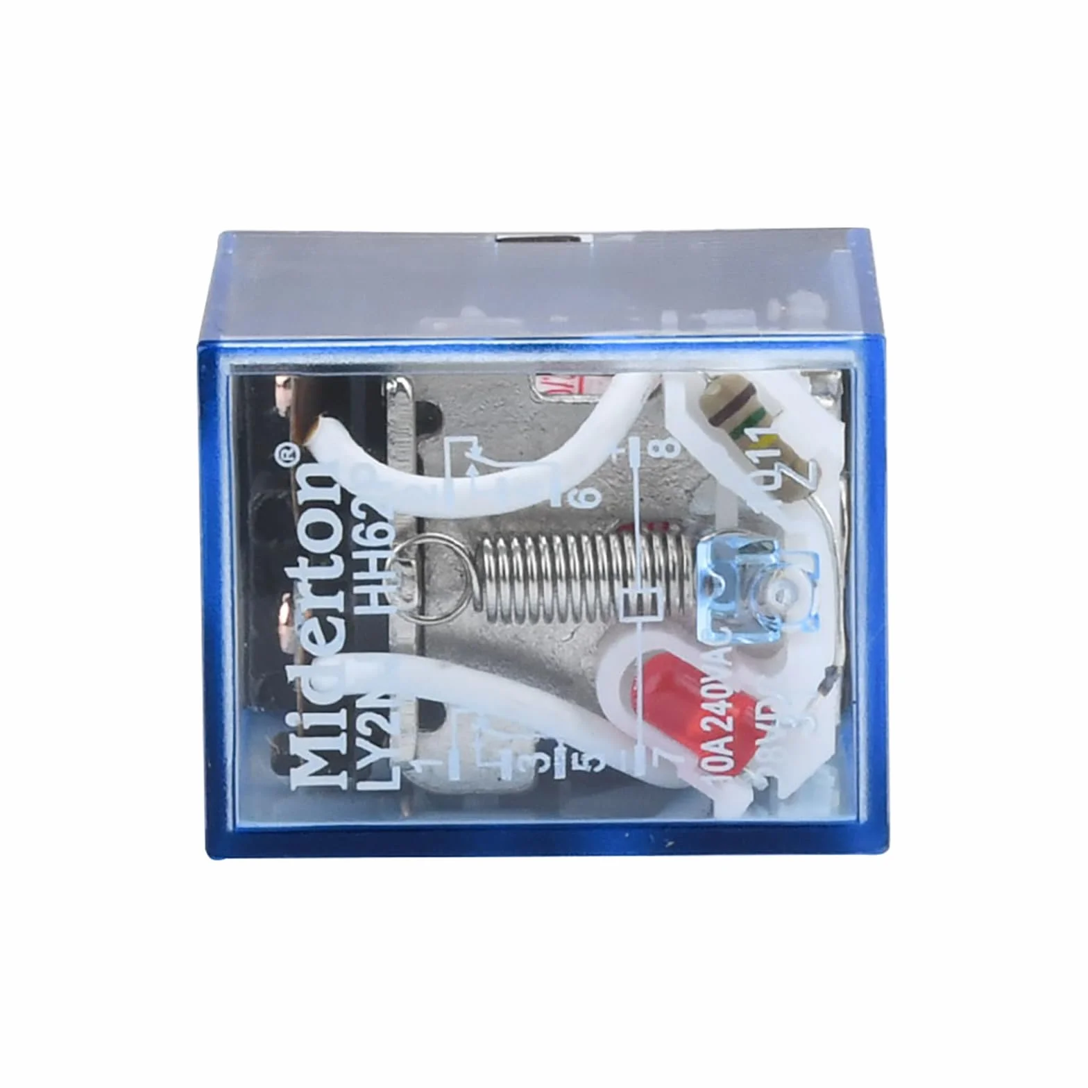 Aideepen 4 pezzi LY2NJ Relè+Basi, AC 220 V Bobina 8 pin 10A 240 V Relè di potenza DPDT Lampada LED