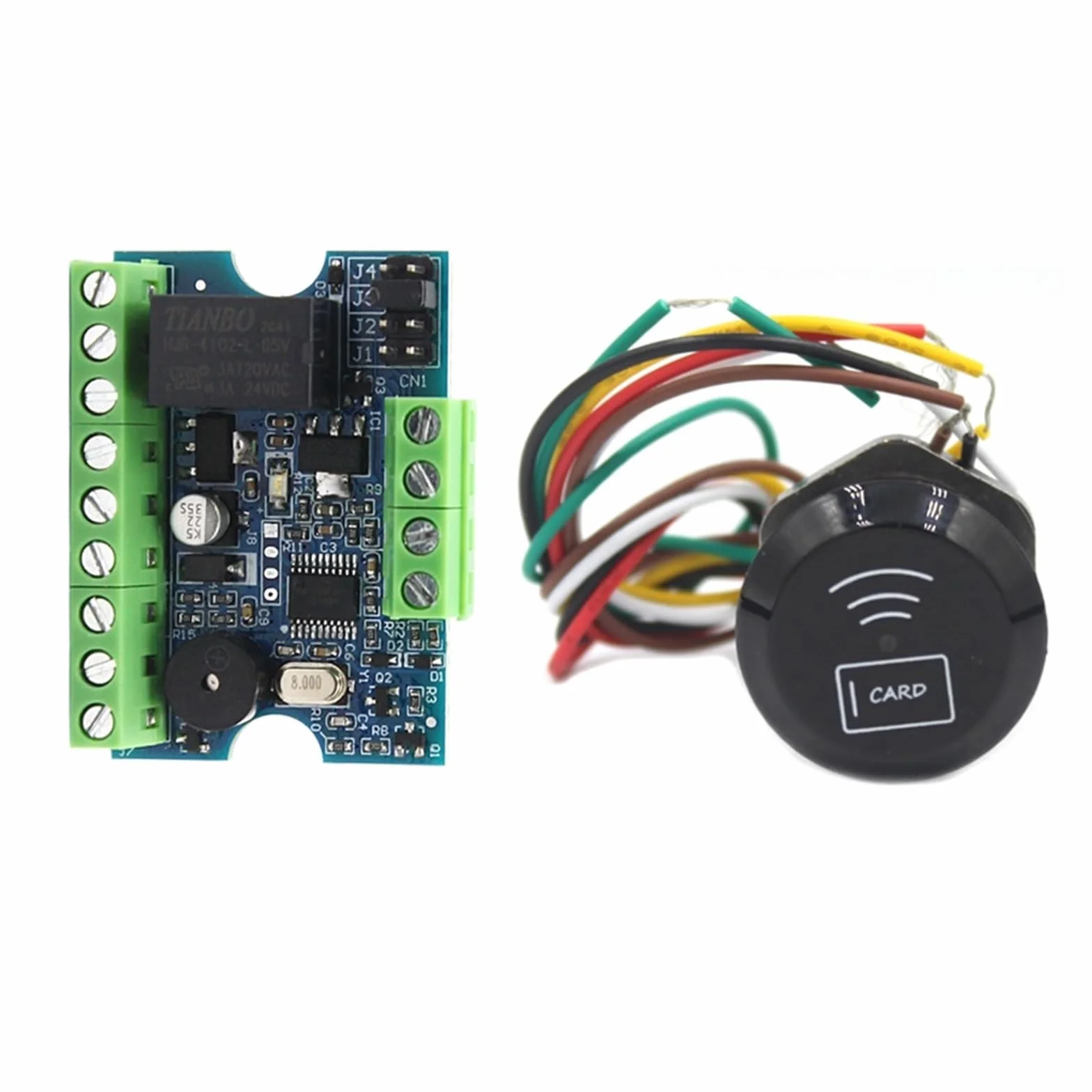 Kit relè modulo di controllo accessi per serratura magnetica con lettore di schede RFID Wiegand per sistema di porte, supporta 1000 utenti