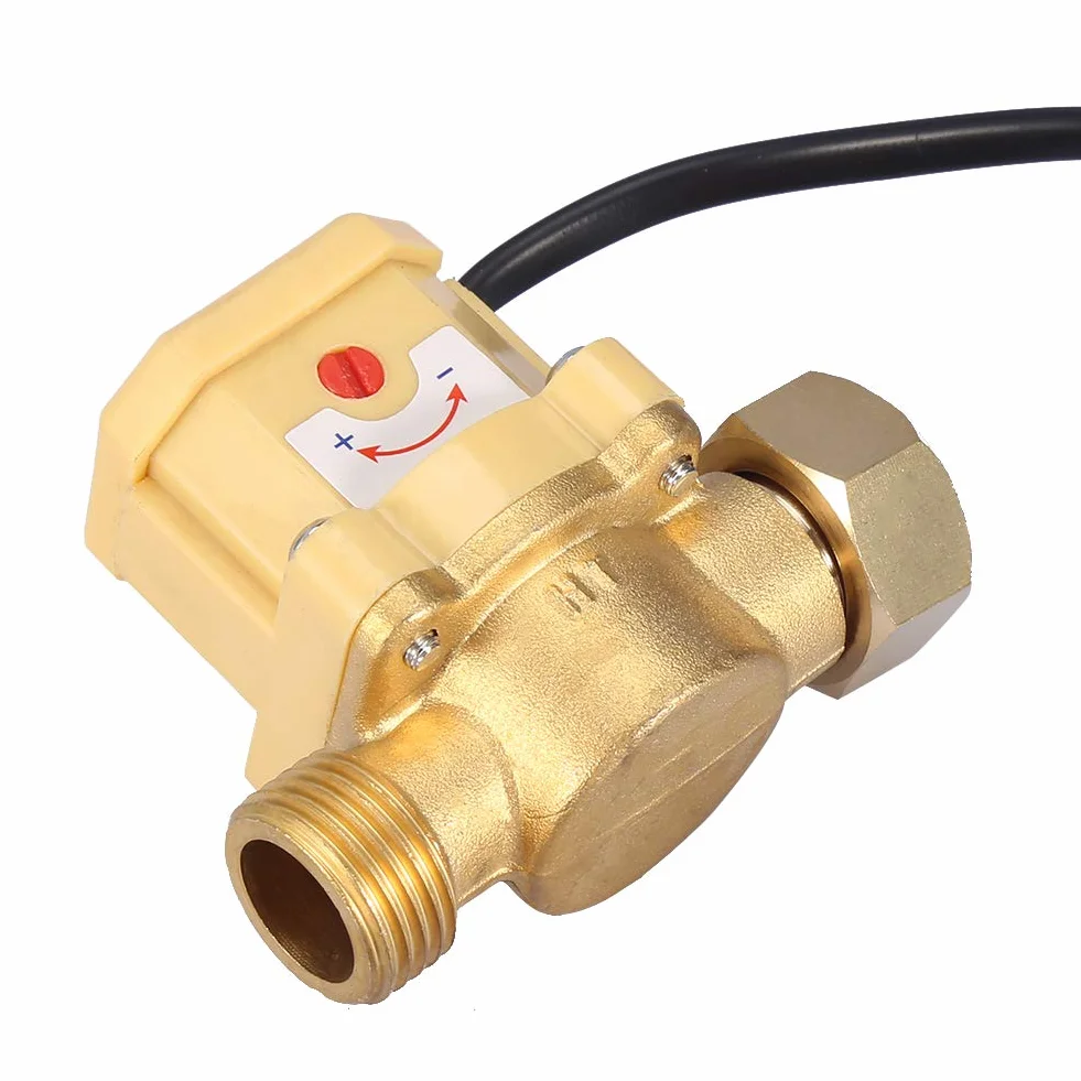 Flussostato Automatico G1/2-G1/2 Pompa Dell'acqua Sensore di Flusso Regolabile 0.6Mpa 220V 1.5A