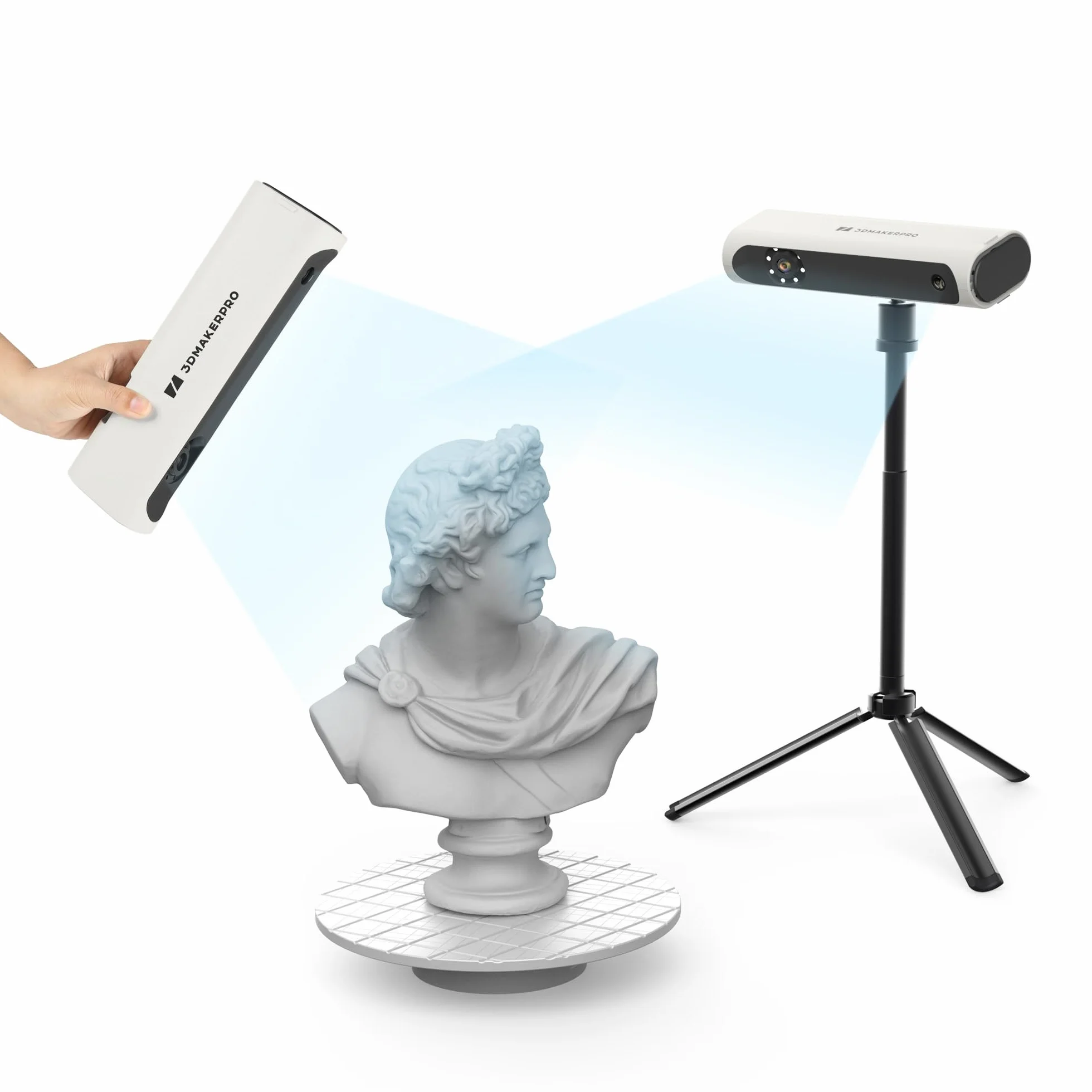 3DMakerpro Lynx Scanner 3D Precisione di 0,1 mm e velocità di scansione di 10 FPS Scanner 3D portatili con algoritmo di allineamento intelligente - Pacchetto Premium