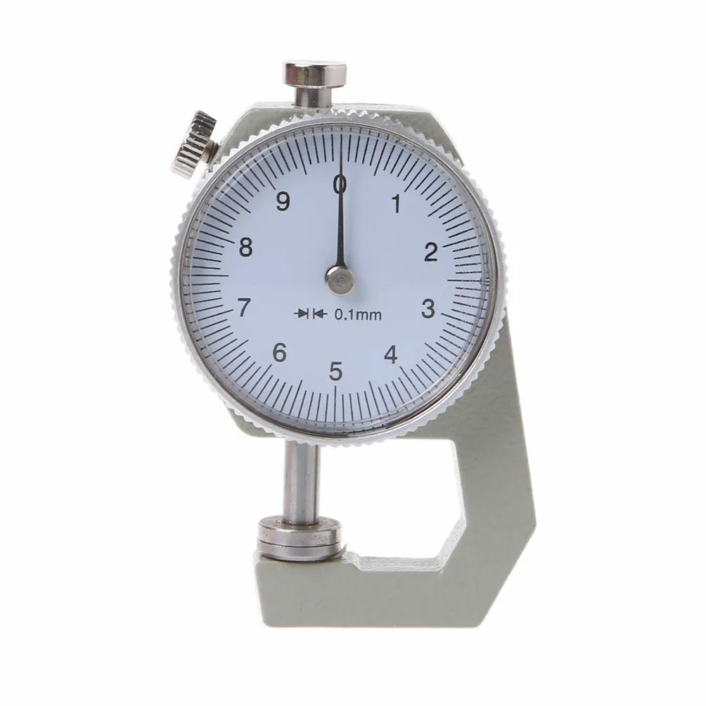 Dial Thickness Gauge 10 20 mm Pelle spessore carta metro tester precisione 0,1 mm