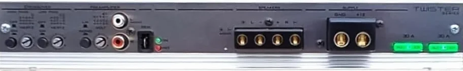 KIT SET PER AUDIO SYSTEM F2-400, 1 amplificatore 2 canali 2 x 280 watt rms a 2 ohm, spl, bagagliaio, cofano, auto, 1 pezzo + 3 sticker omaggio