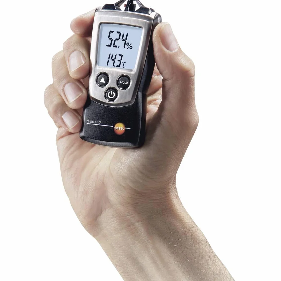 Testo 0560 0610 610 Misuratore tascabile temperatura e umidità con cappuccio protezione e batterie
