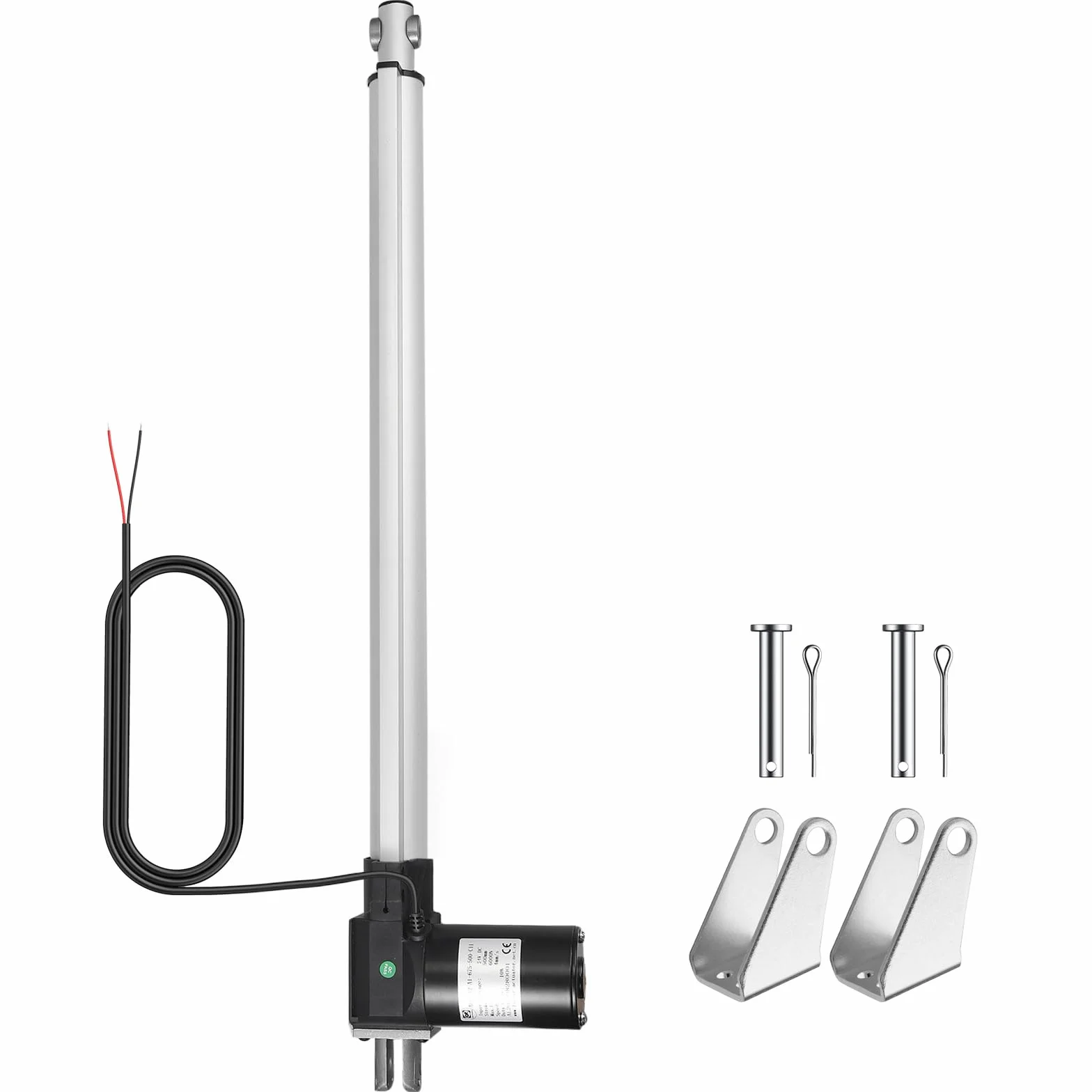 Justech Attuatore Lineare Motore Elettrico Multifunzione DC 24 V Massimo Sollevamento 6000N-500mm con Corsa Massima per Automobile Medica Apriporta Elettrici ECC