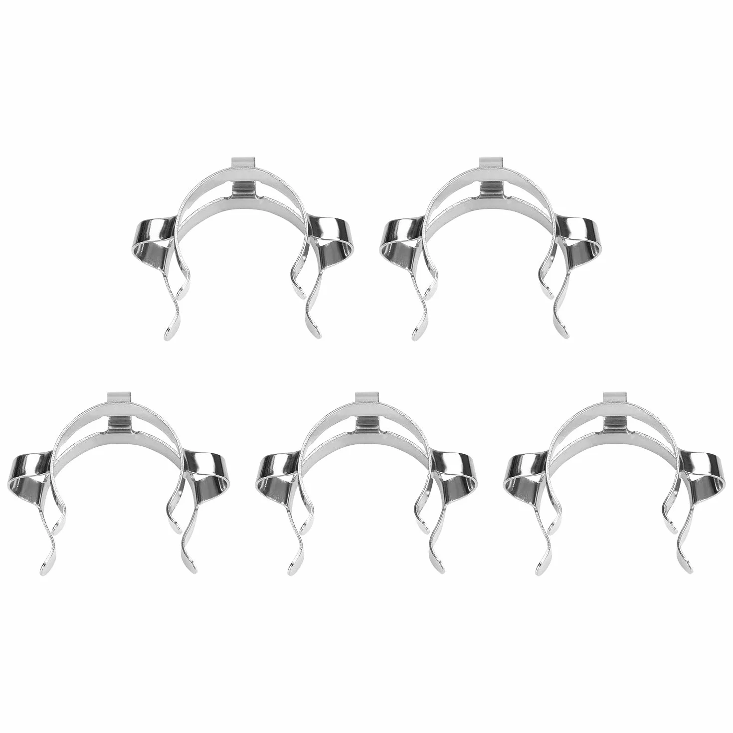 Morsetto Keck 29 mm Clip per Giunti Metallici, 5 Pezzi, Accessorio da Laboratorio, Giunto in Vetro 29/32