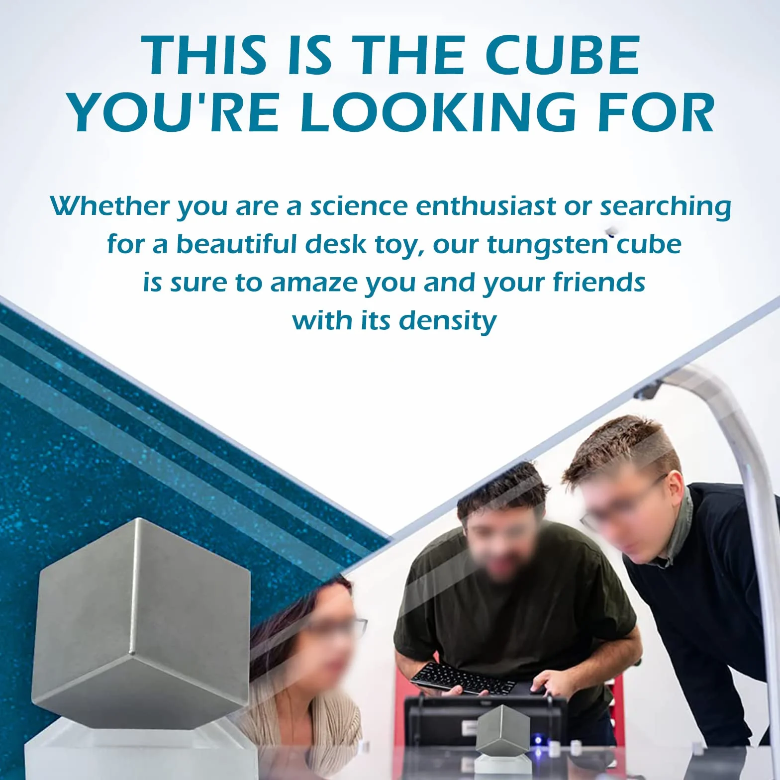 COYOUCO Cubo di tungsteno Cubi di densità in Metallo Puro Cubo di Elementi ad Alta densità per Collezioni di Elementi Esperimenti di Laboratorio Hobby dei Materiali,10 * 10 * 10mm