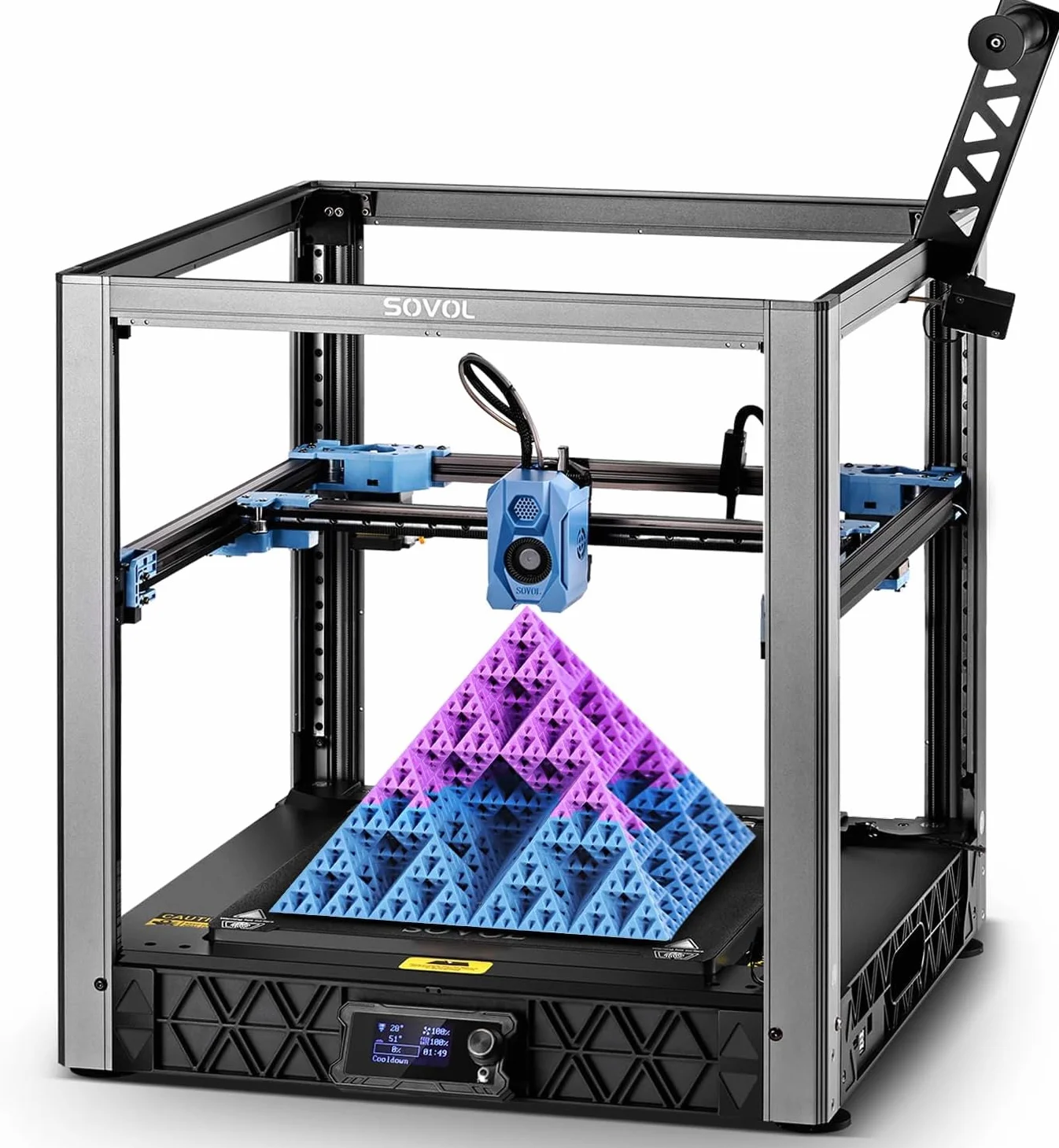 Sovol SV08 Core XY - Voron 2.4 Open Source Stampante 3D con fotocamera, 700 mm/s stampa ad alta velocità, 4 motori a Z indipendenti, controllo remoto, dimensioni di stampa 350 x 350 x 345 mm