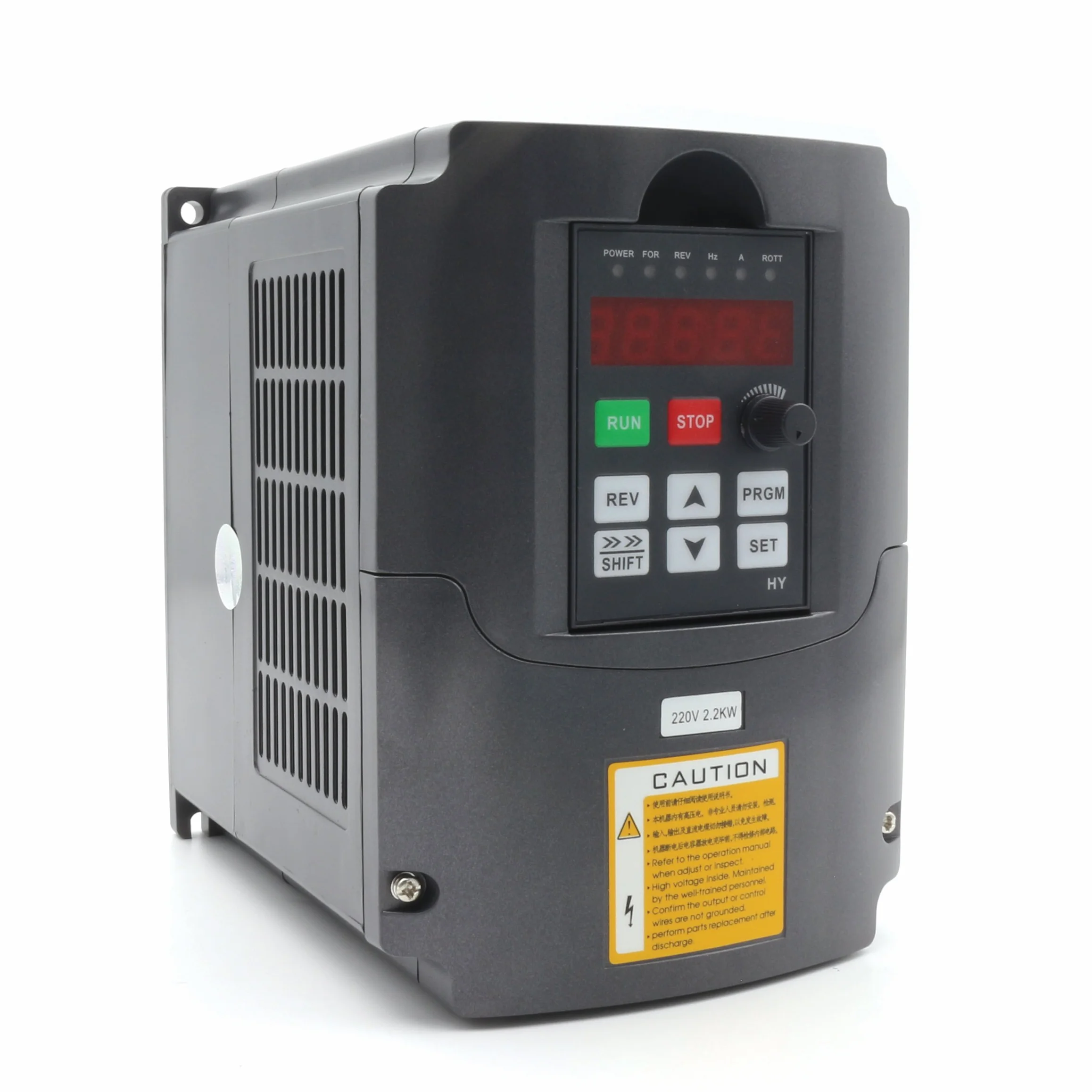 RATTMMOTOR 2.2 KW, 220 V, trasmissione a frequenza variabile, inverter VFD, 3 fasi, 2200 W, con cavo di prolunga da 2 m, regolabile per controllo della velocità del motore a mandrino