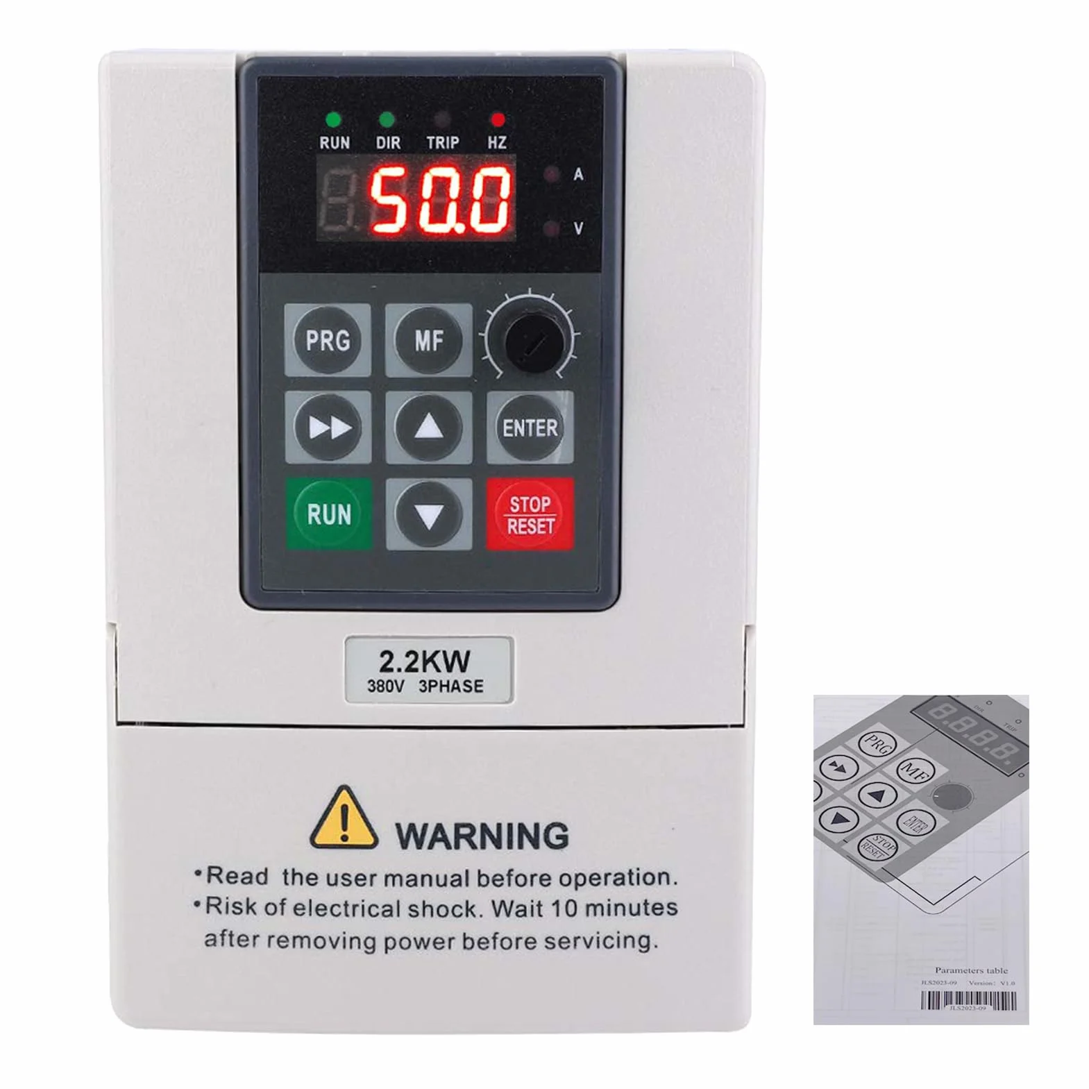Entrata 220 Uscita 380,2.2kW Variatore di Velocita Motore Ingresso Monofase 220V Uscita Trifase 380V VFD Inverter Variatore di Frequenza Variabile per Controllo Della Velocità del Motore