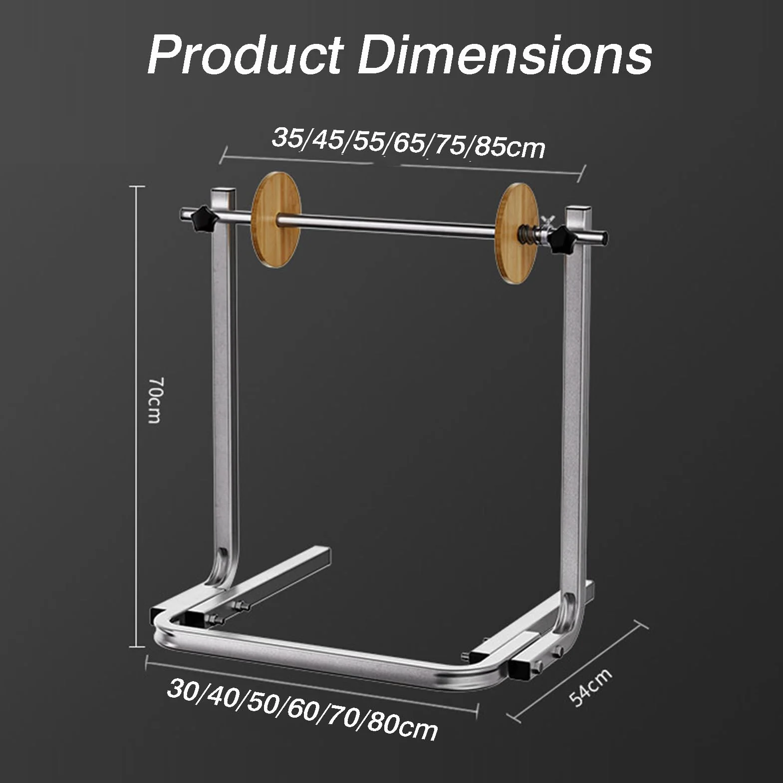 Dispenser For Rotoli Di Pluriball, Supporto Manuale In Schiuma | Con facile sostituzione della pellicola, for rotoli EPE in cotone perlato, capacità di carico di 100 kg(Width 65cm)