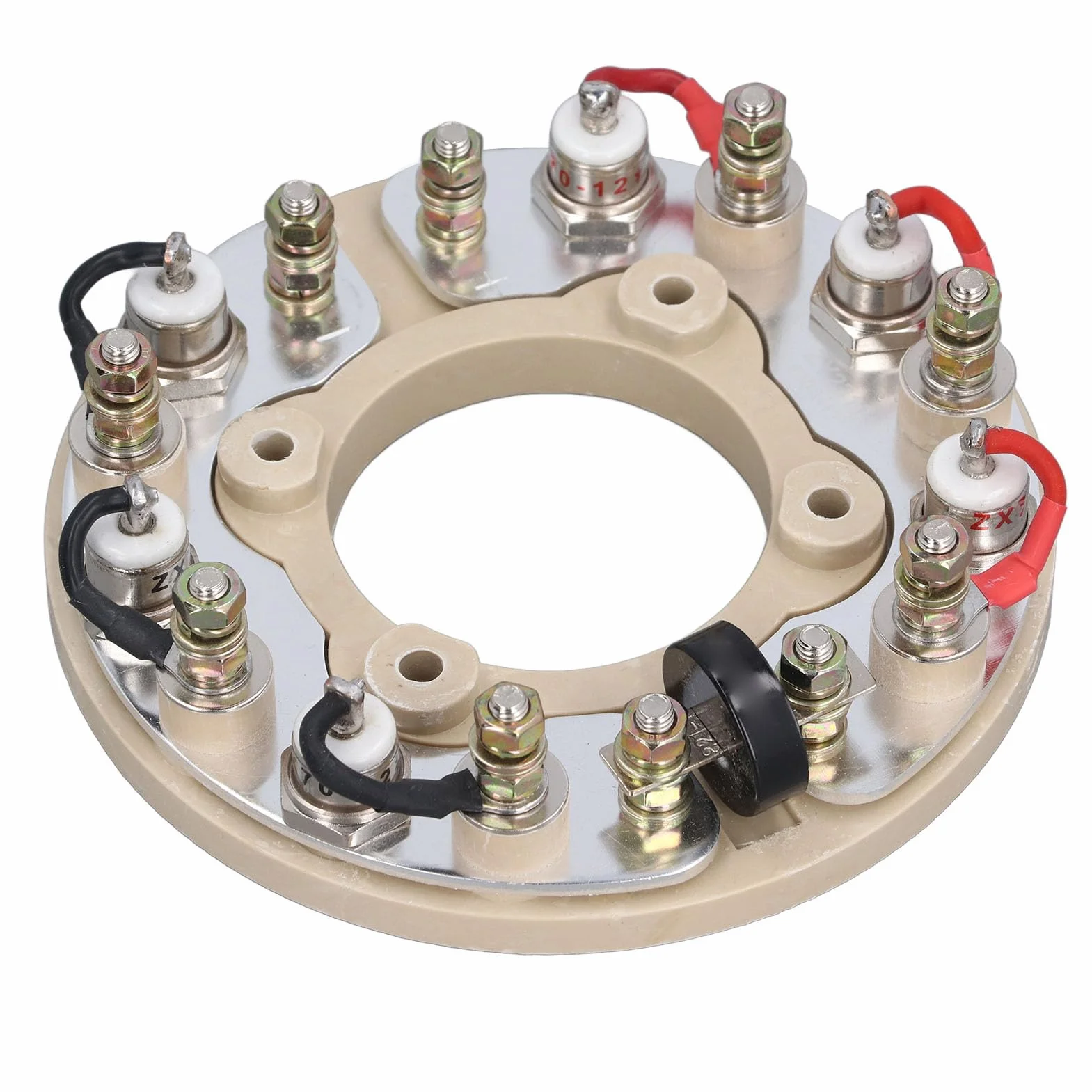 ViaGasaFamido Ruota del Raddrizzatore Anello Ad Circolare della Ruota del Ponte Raddrizzatore in Ottone per Uso Sostitutivo della Riparazione del Generatore di Componenti Elettronici del Generatore