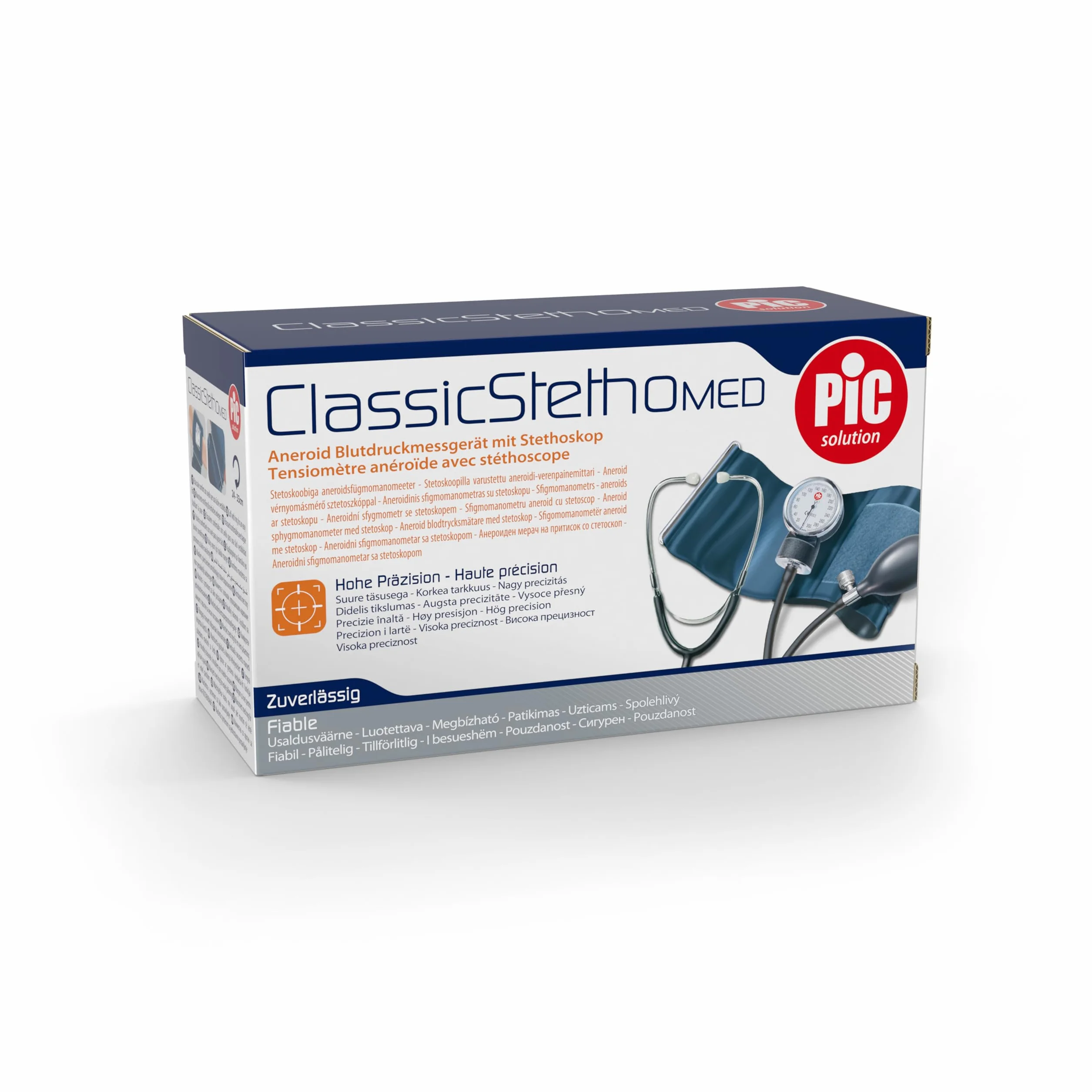 Pic Solution Misuratore di Pressione Aneroide ClassicStethoMED con Stetoscopio