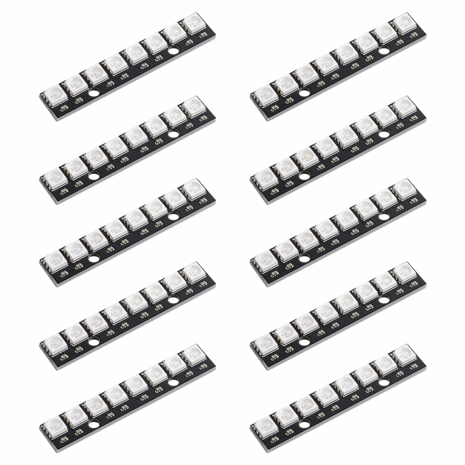 10 pezzi Modulo LED RGB WS2812 a 8 bit, con driver integrato per Arduino Raspberry Pi ESP32