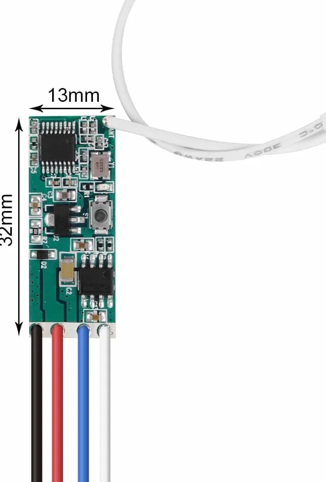 QIACHIP Interruttore di Telecomando del Motore CC senza fili Controller Ricevitore Relè DC 5V 12V con Trasmettitori, Motore di Controllo Radio avanti e indietro