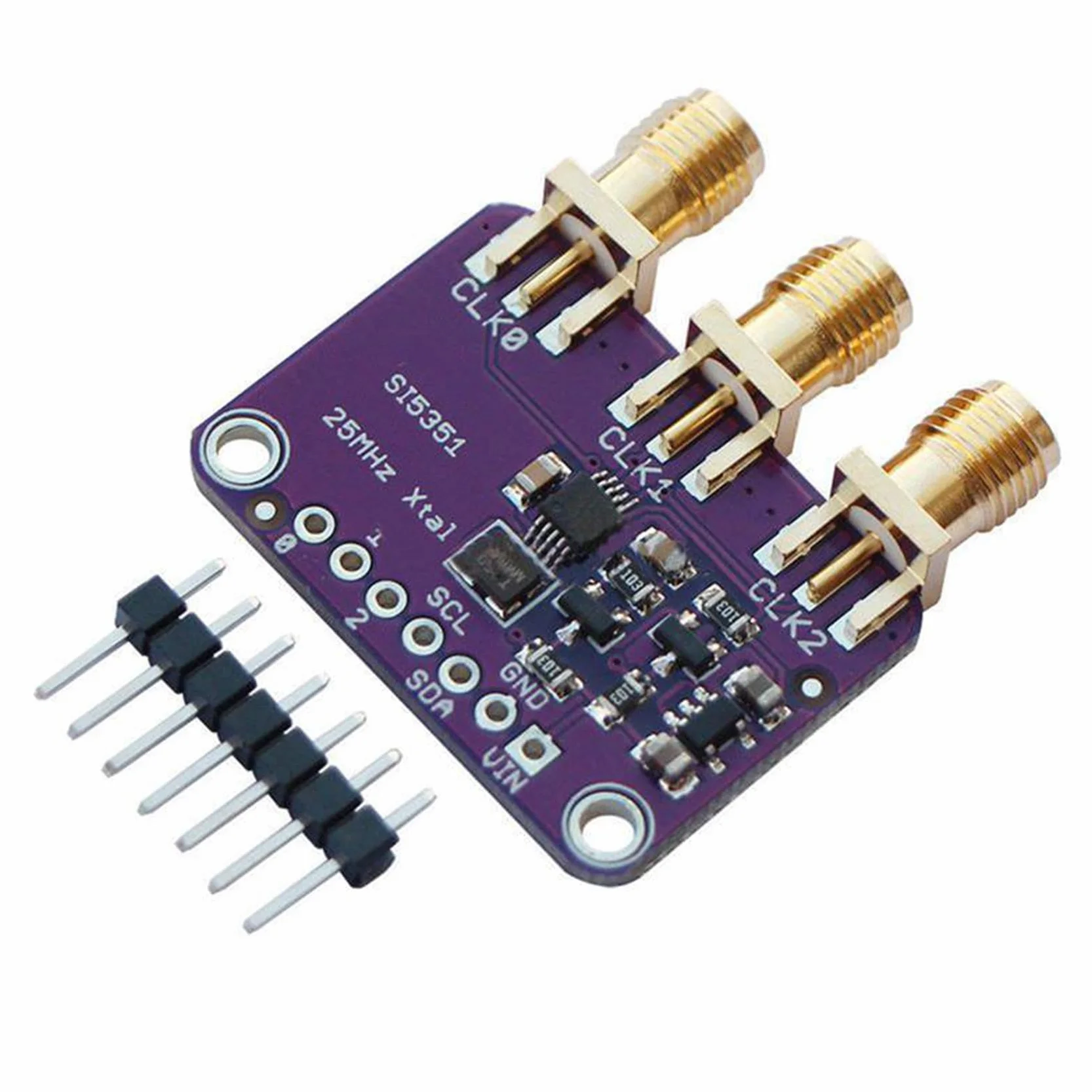 4X Si5351A Scheda di Sblocco del Generatore di Clock I2C 25 MHz 8Khz A 160Mhz per D9I2