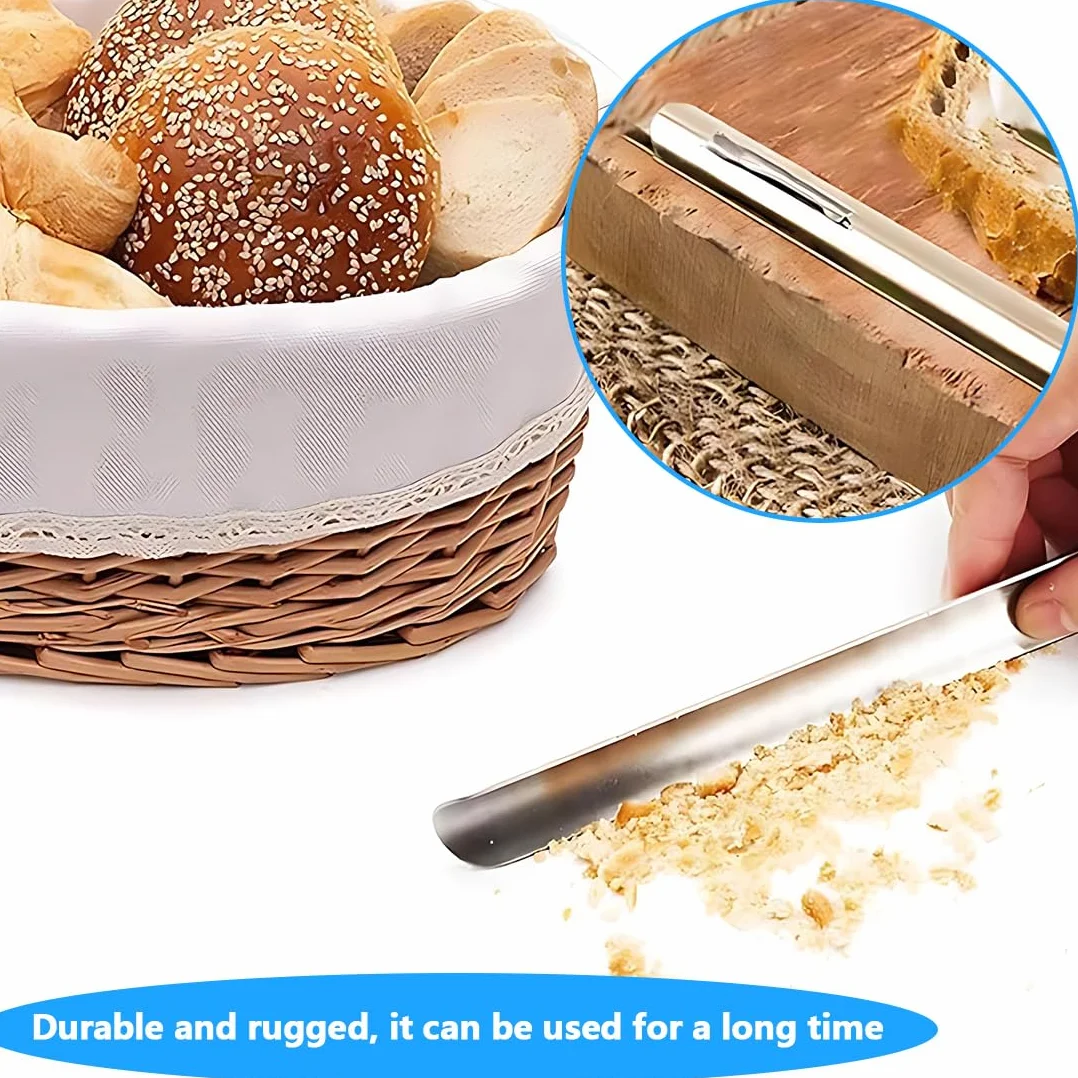 2 Pezzi Strumento per Briciole Raccoglibriciole Da Tavolo, Raccogli Briciole,Paletta Raccogli Briciole in Acciaio Inox,Raccogli Briciole Bordo Curvo e Flessibile, Attrezzo per ristorante