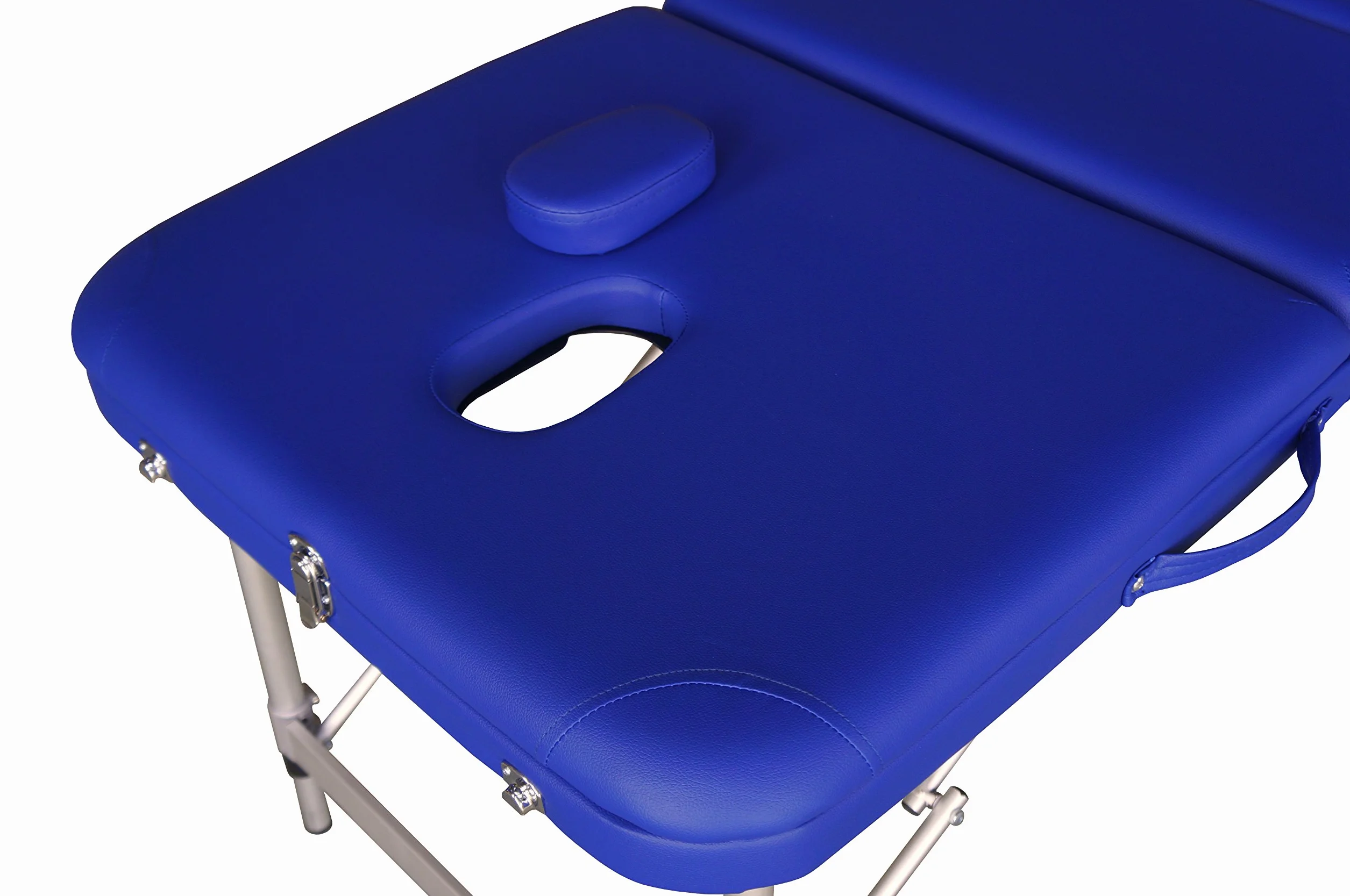 EUROPA Lettino Portatile in Alluminio per Massaggi, Estetica, Tattoo e Terapie - Leggero, Regolabile e Resistente, Ideale per Professionisti e Centri Estetici (Blue)