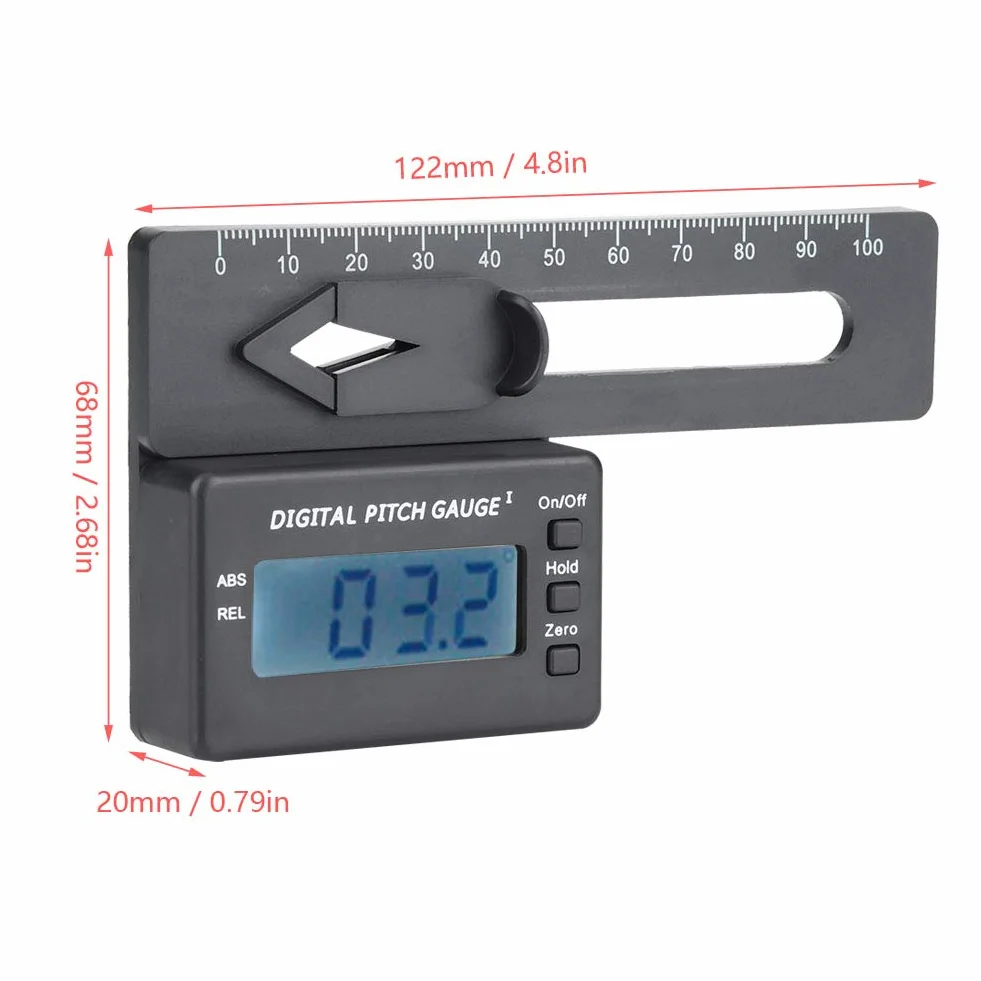 Calibro digitale RC, display LCD elettronico per modello di elicottero