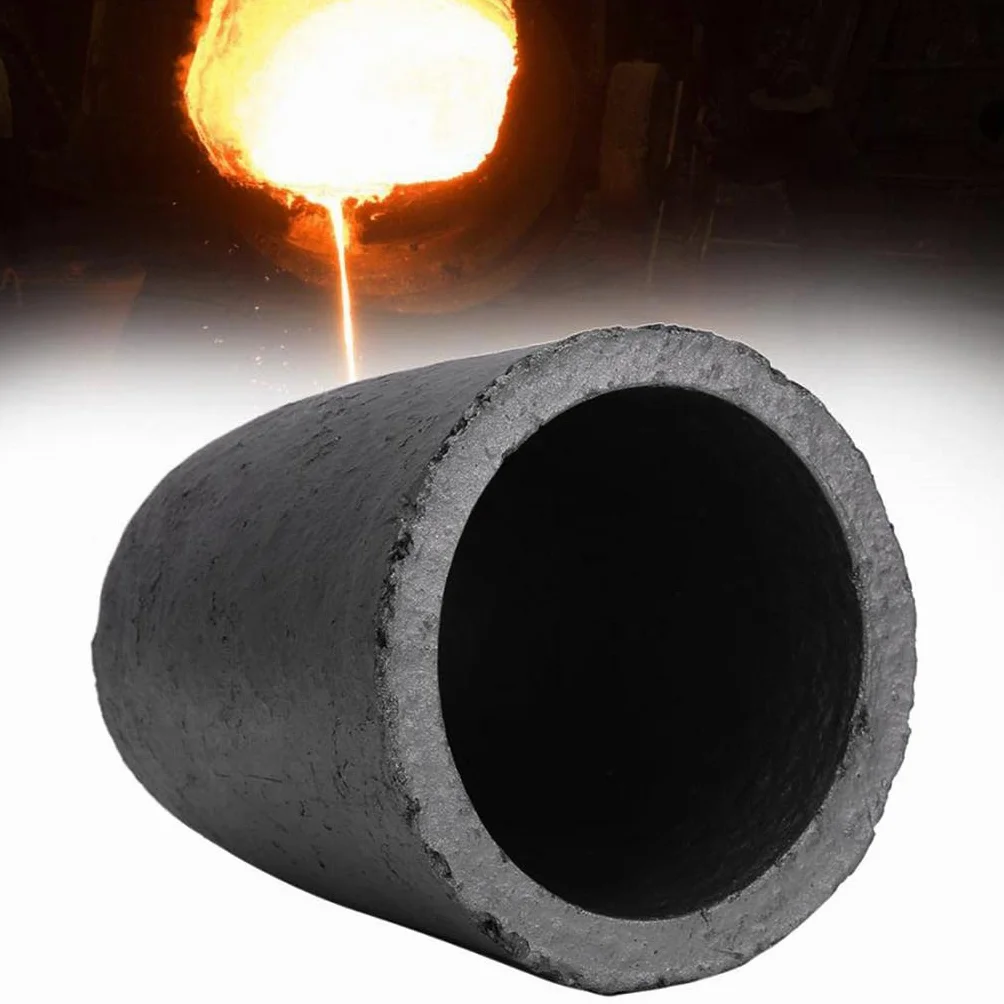 Mini crogiolo in grafite per fusione fusione raffinazione DiaxH 128x145mm, Dia x H 128x145mm