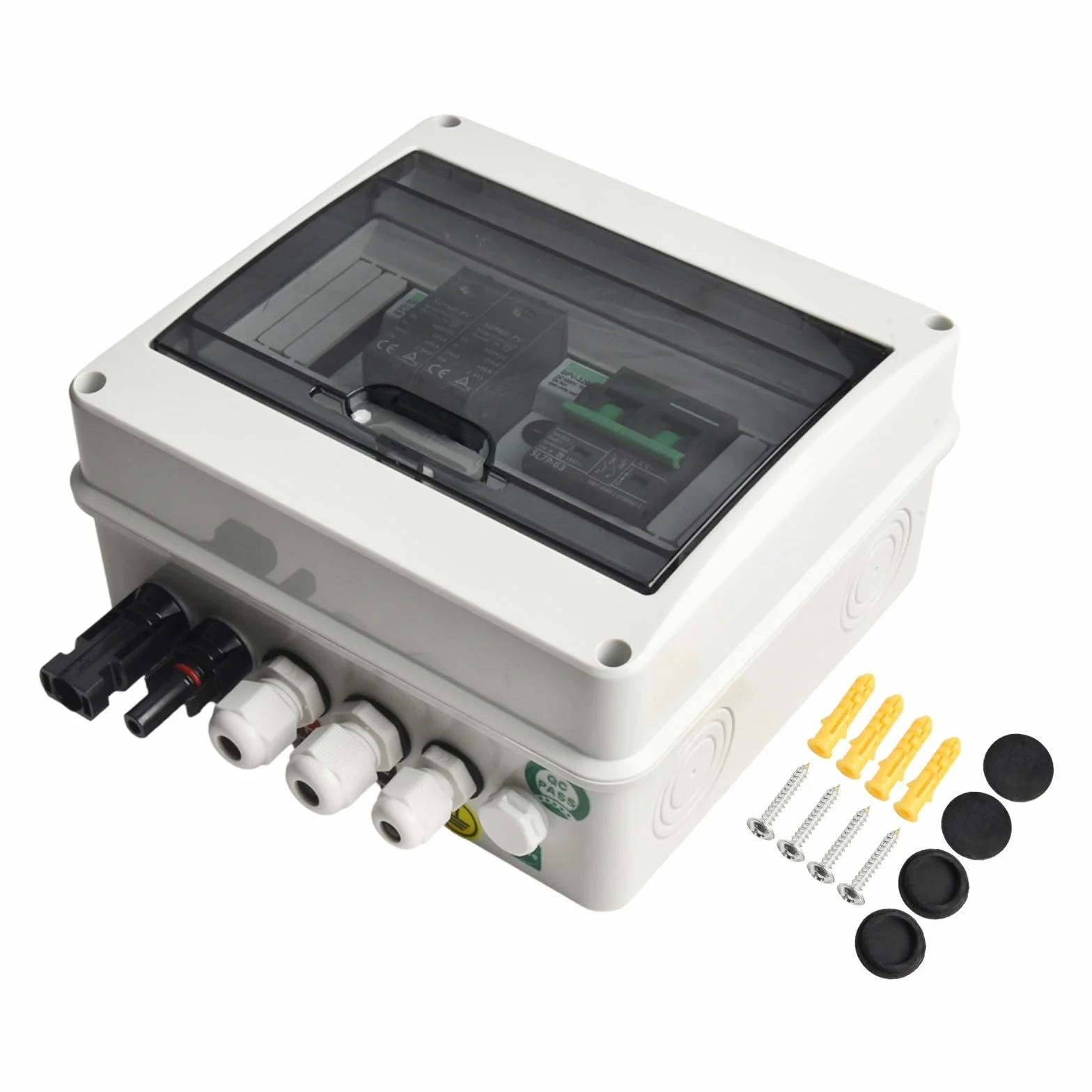 Scatola combinata solare fotovoltaica da 500 V, sistema di protezione impermeabile IP65 DC con fusibile MCB per pannelli solari sul tetto