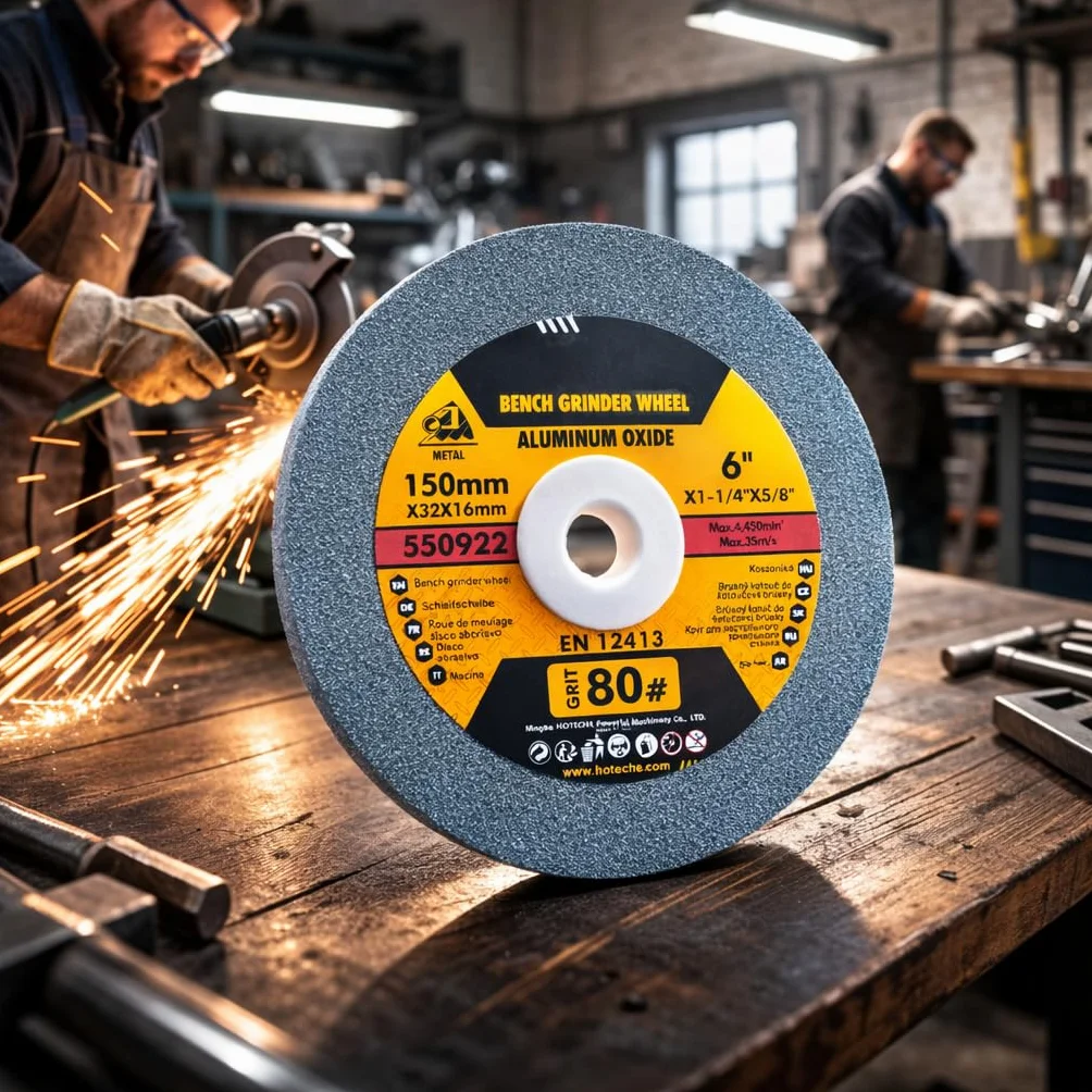 Pietra Abrasiva per Smerigliatrice da Banco 150x32x16 mm Grana 80