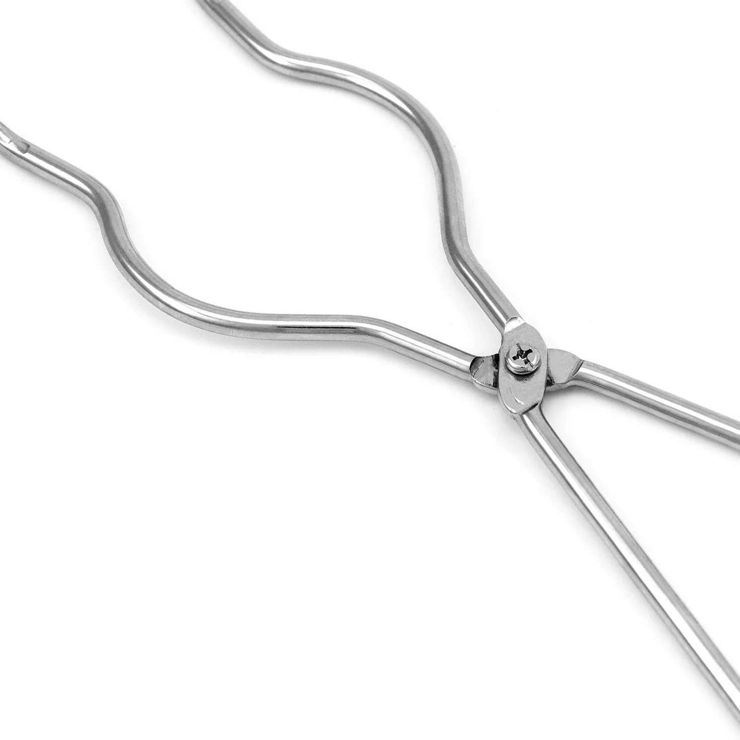 Pinza per crogiolo in acciaio inossidabile 30 cm laboratorio industria