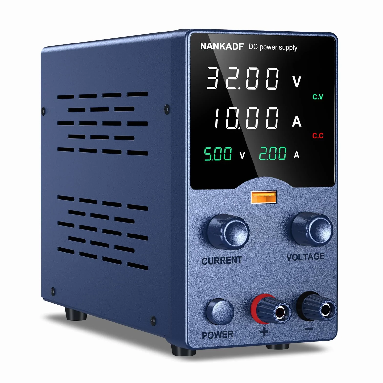 Alimentatore da laboratorio, alimentatore DC, alimentatore di rete da laboratorio con manopola di regolazione, alimentatore di rete a commutazione regolabile con funzione di ricarica rapida