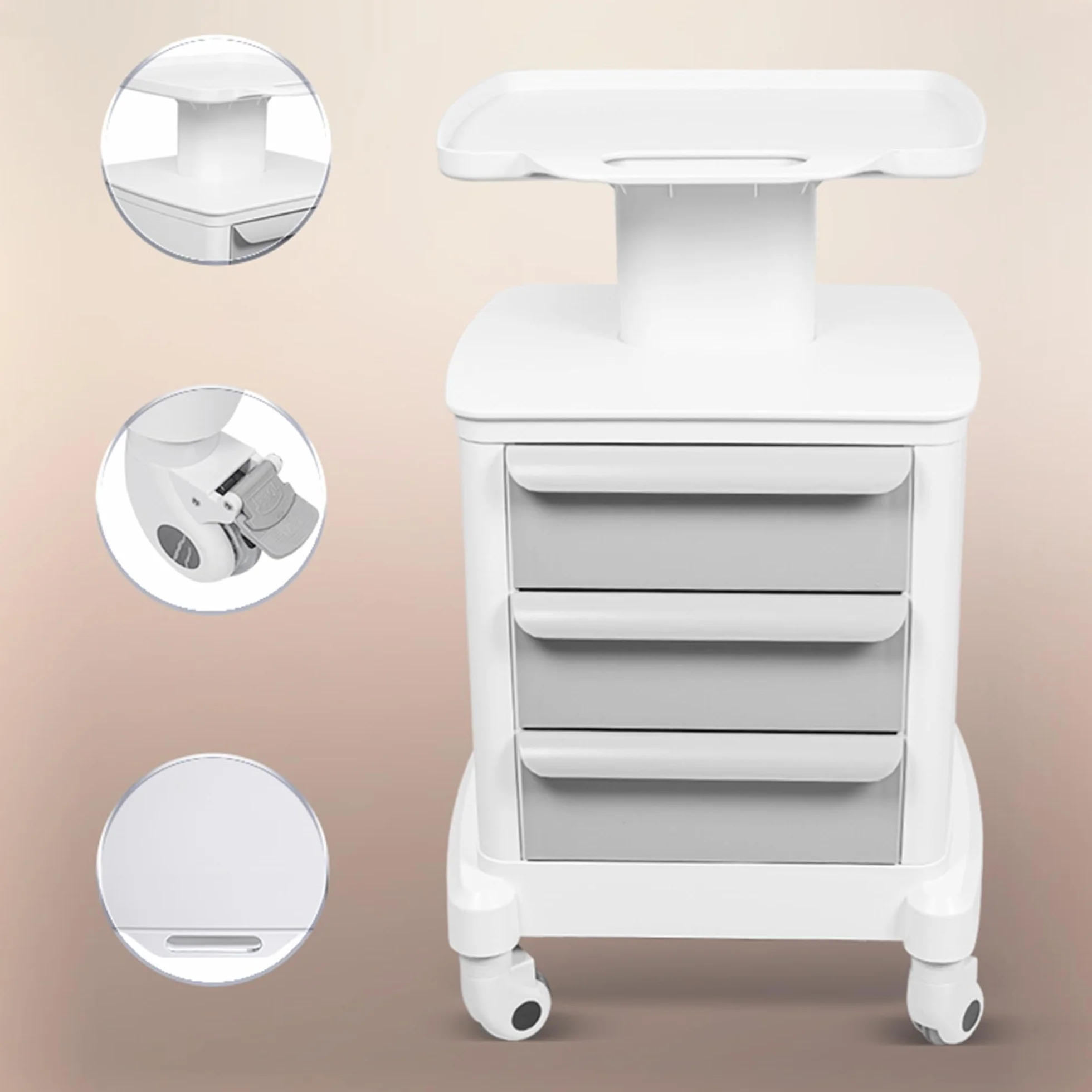 Carrello Professionale con cassetti Carrello Medico con Ruote Carrello con rotelle Carrello Artistico Carrello Medico Carrello di Bellezza per casa Camera da Letto Salone Laboratorio Ospedale