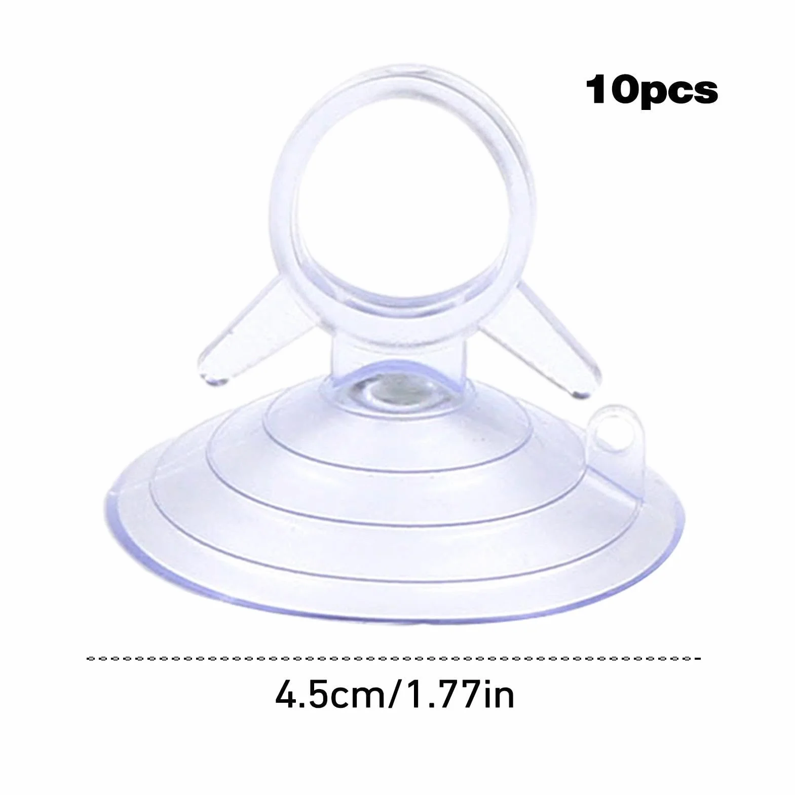 10pezzi Ventose Per Trasparenti In PVC Ventose Nere Da 4,5 Cm Per Finestre Senza Gancio, Ganci A Ventosas A Coda Di Rondine Per Parabrezza